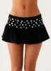 Vegas Nights Low Rise Skort - Black sold by Peppermayo