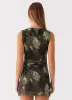 Zella Mini Dress - Cyber Floral sold by Peppermayo