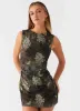 Zella Mini Dress - Cyber Floral sold by Peppermayo