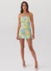 Tuscany Mini Dress - Golden Bloom sold by Peppermayo