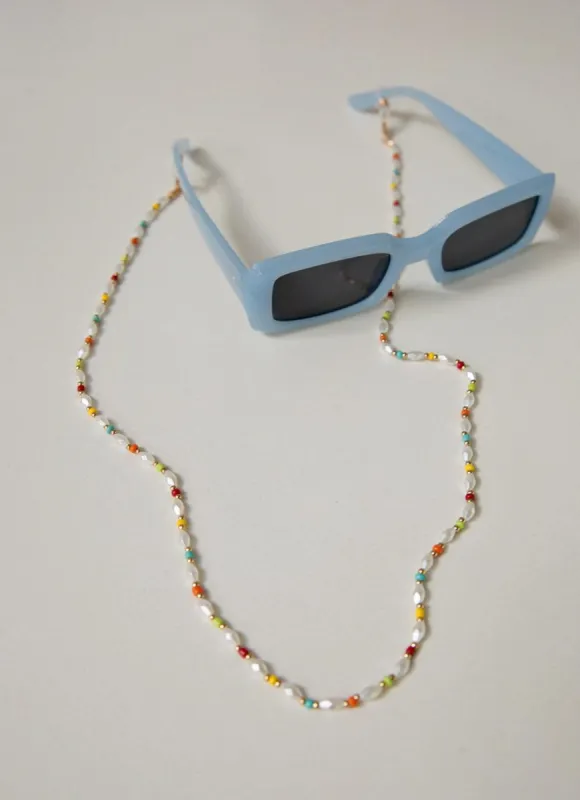 Tropical Times Sunglasses Chain - Pastel sold by Peppermayo