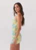 Tuscany Mini Dress - Golden Bloom sold by Peppermayo