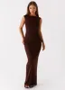 Earthbound Muse Maxi Dress - Chocolate sold by Peppermayo