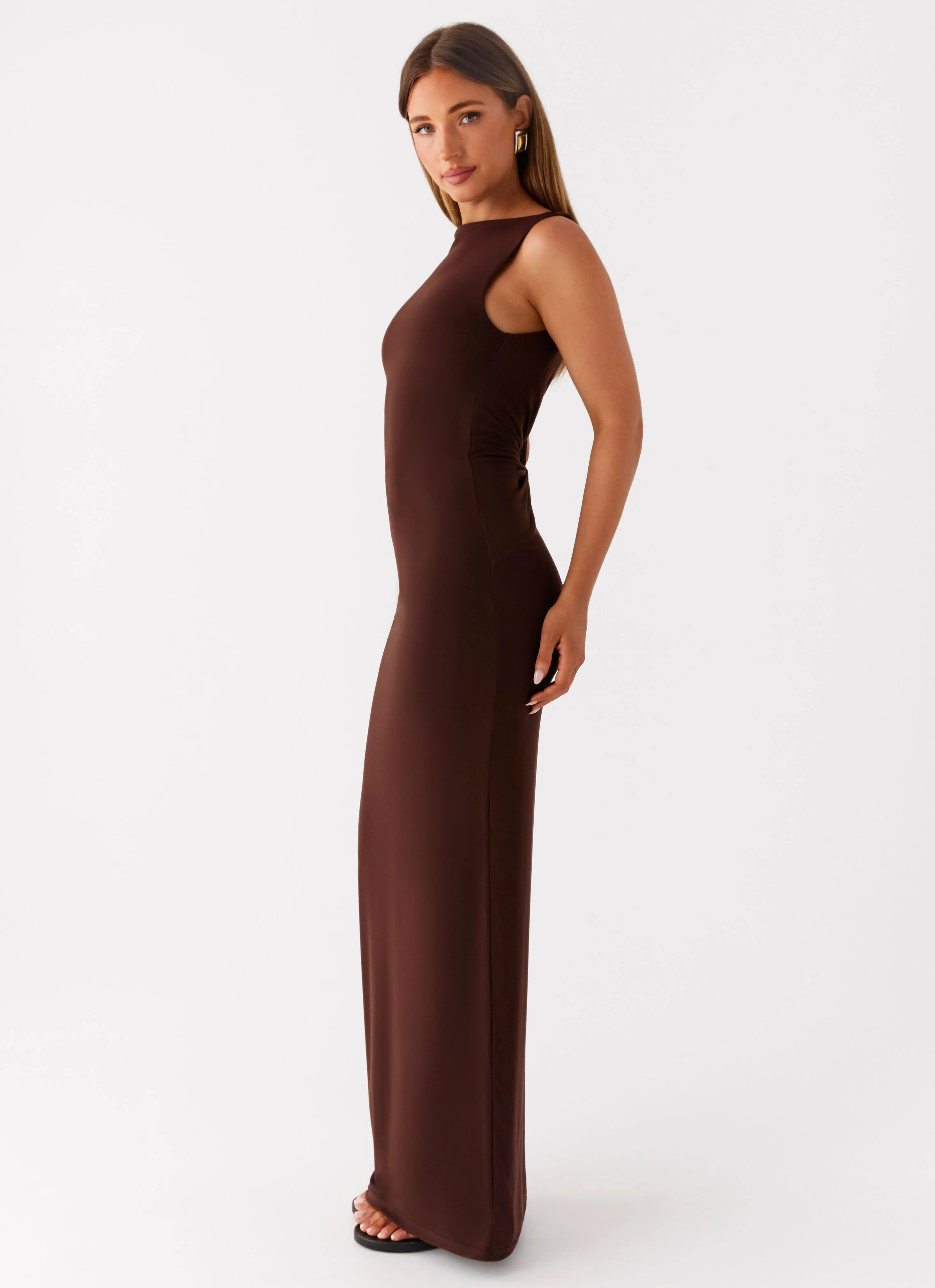 Earthbound Muse Maxi Dress - Chocolate sold by Peppermayo product image thumbnail 3