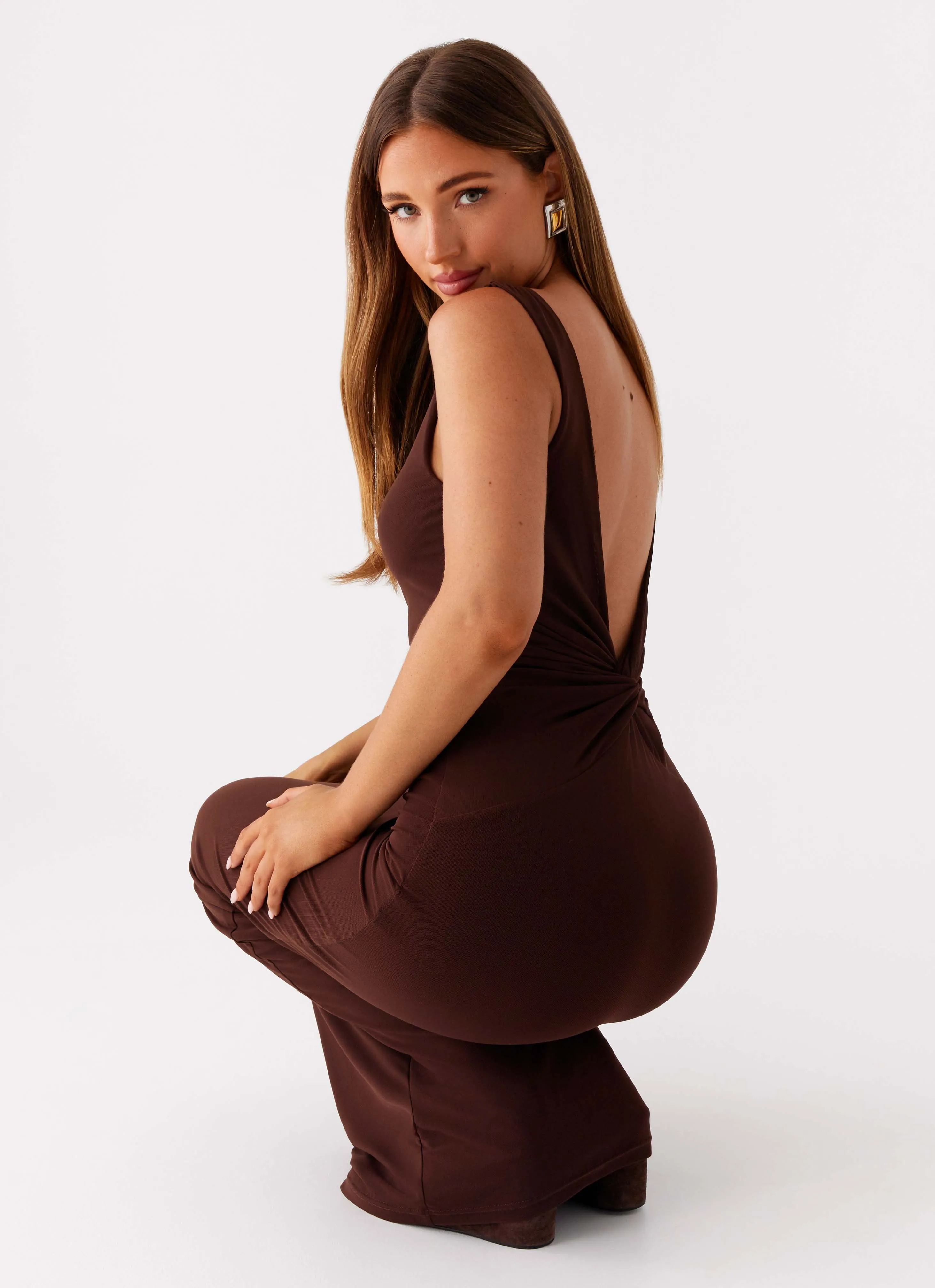 Earthbound Muse Maxi Dress - Chocolate sold by Peppermayo product image thumbnail 4