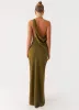 Opal Glow Maxi Dress - Khaki sold by Peppermayo