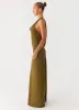 Opal Glow Maxi Dress - Khaki sold by Peppermayo