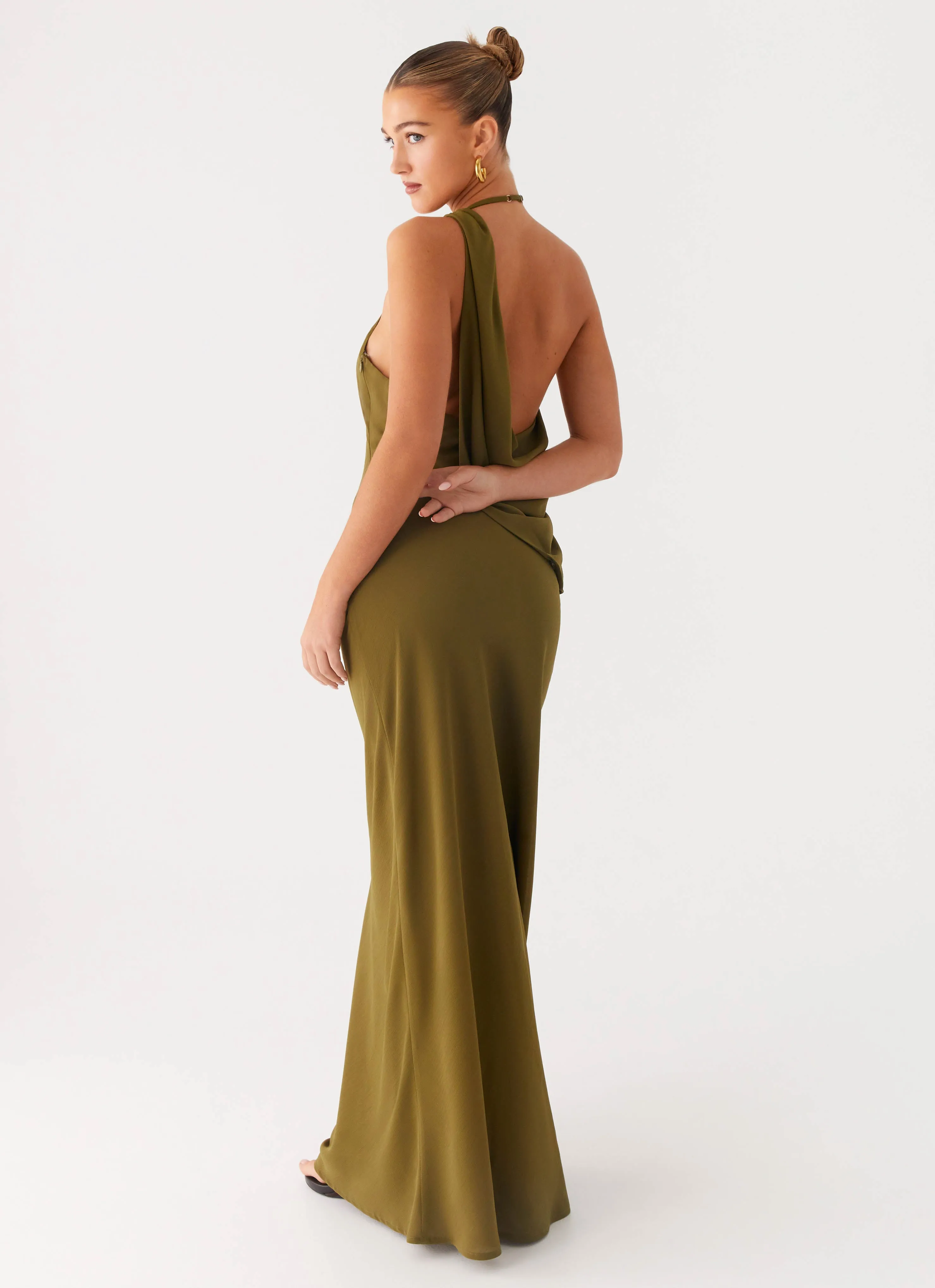 Opal Glow Maxi Dress - Khaki sold by Peppermayo product image thumbnail 4