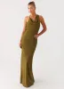 Opal Glow Maxi Dress - Khaki sold by Peppermayo