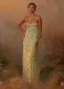 Celandine Beaded Maxi Dress - Lime sold by Peppermayo