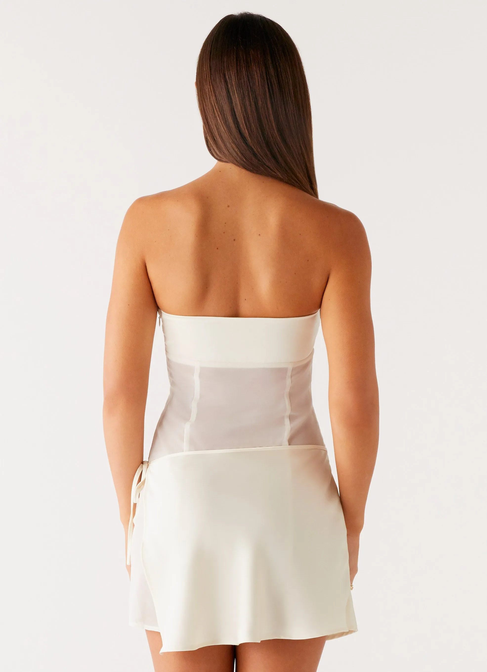 Philomena Mini Dress - Off White sold by Peppermayo product image thumbnail 3