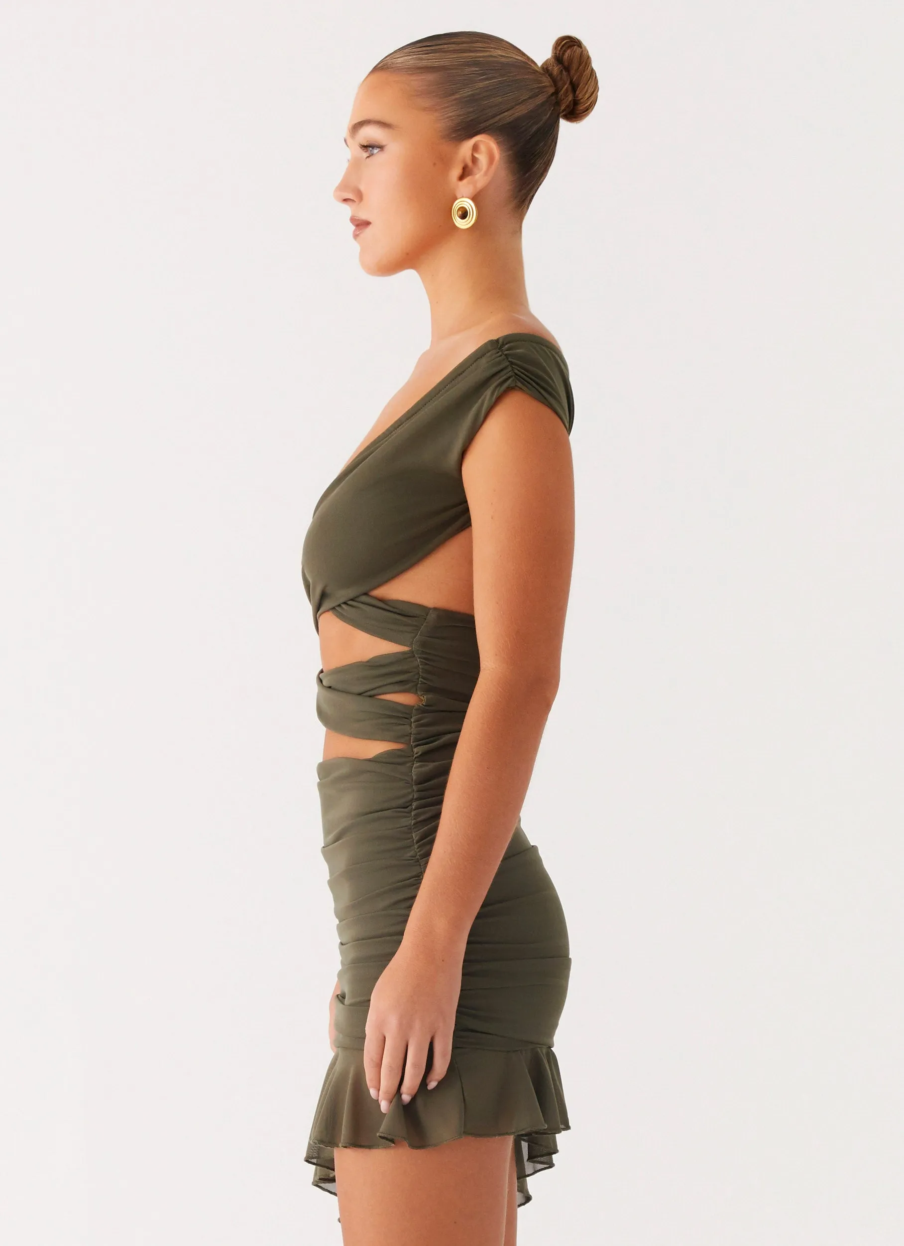 Ivy Whisper Mini Dress - Khaki sold by Peppermayo product image thumbnail 2