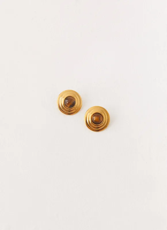 Kalia Earrings - Tort sold by Peppermayo