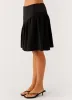 Rayna Midi Skirt - Black sold by Peppermayo