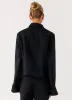 Back Again Oversized Denim Jacket - Black sold by Peppermayo