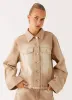 Khalil Denim Jacket - Tan sold by Peppermayo