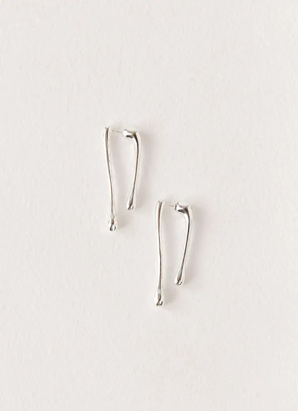 Titus Earrings - Silver sold by Peppermayo