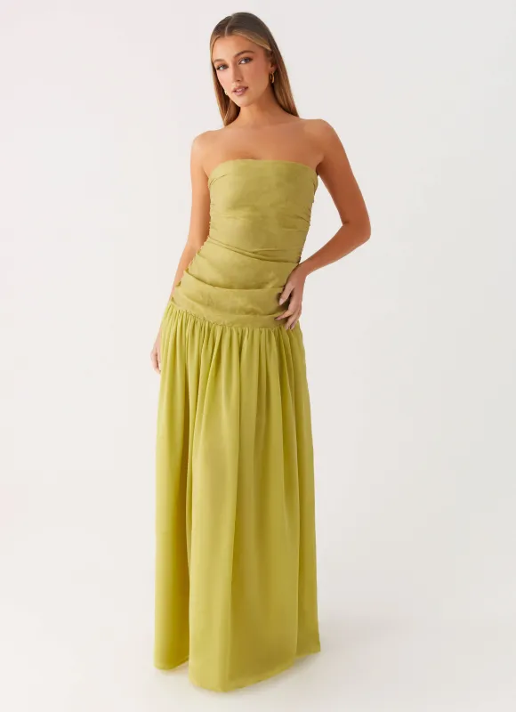 Dreamer Maxi Dress - Lime Zest sold by Peppermayo