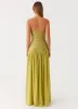 Dreamer Maxi Dress - Lime Zest sold by Peppermayo
