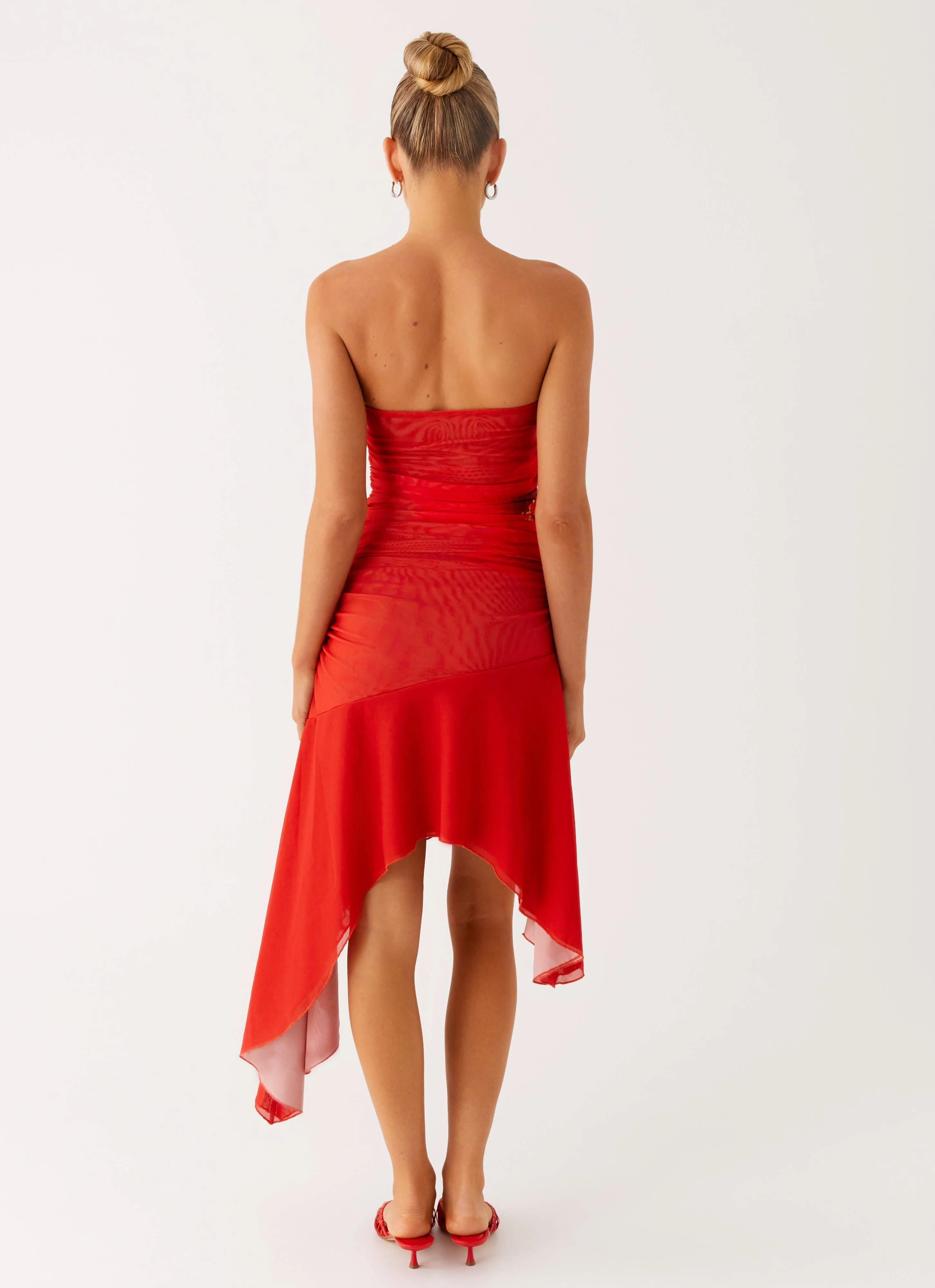 Think About It Midi Dress - Fire Red sold by Peppermayo product image thumbnail 3