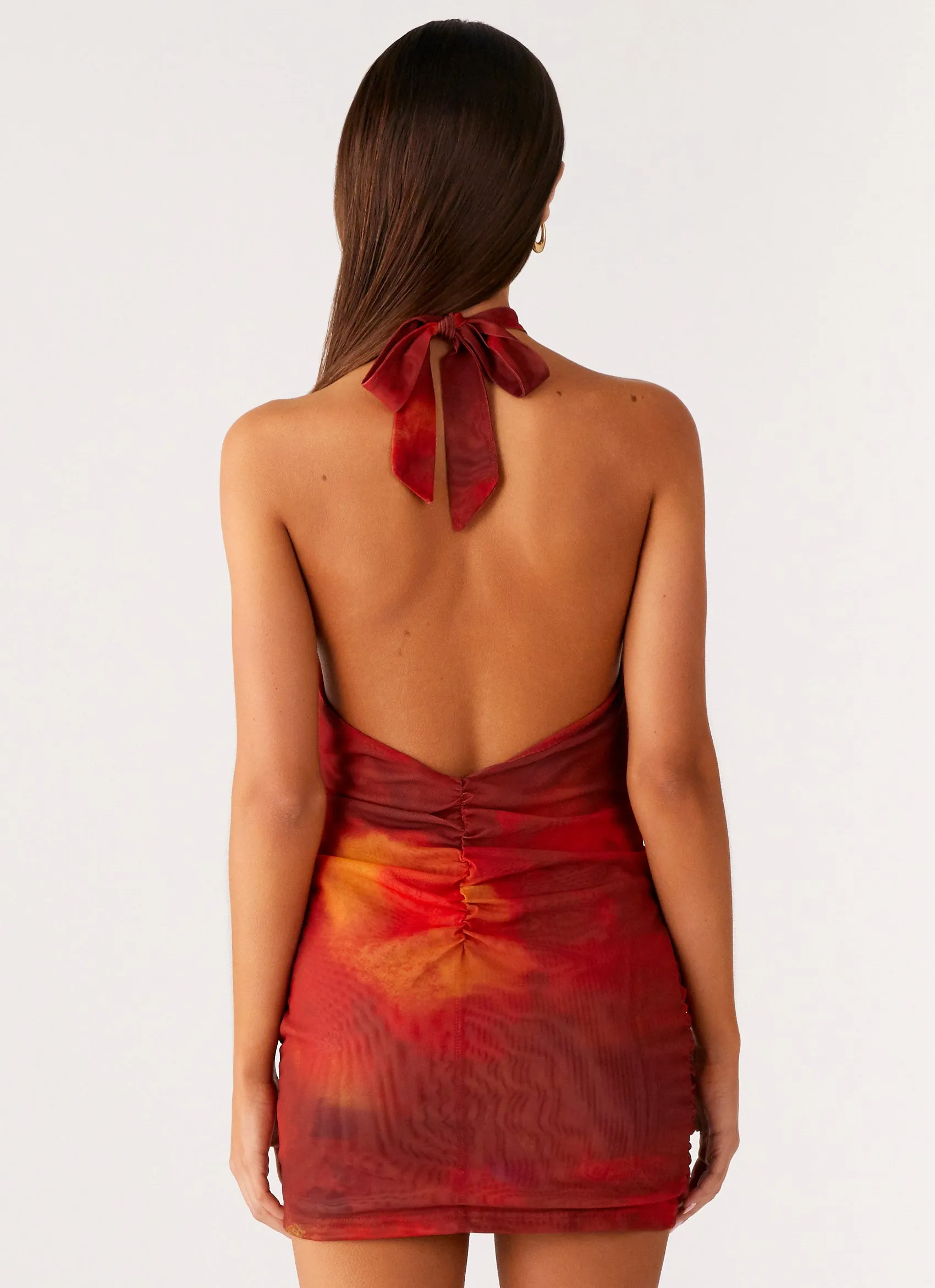 Midnight Ember Mini Dress - Scarlet Blur sold by Peppermayo product image thumbnail 3