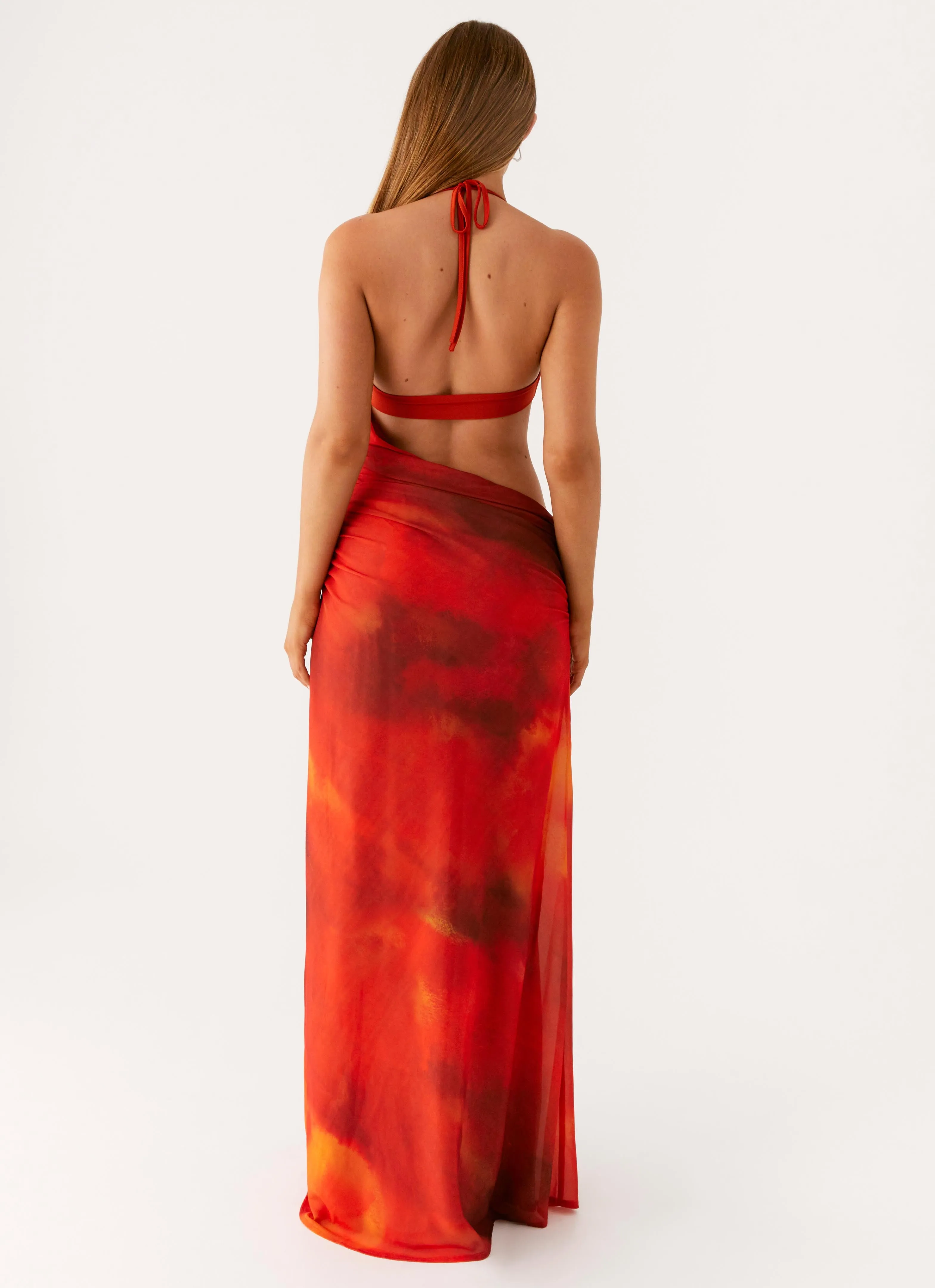Elixis Maxi Dress - Scarlet Blur sold by Peppermayo product image thumbnail 3