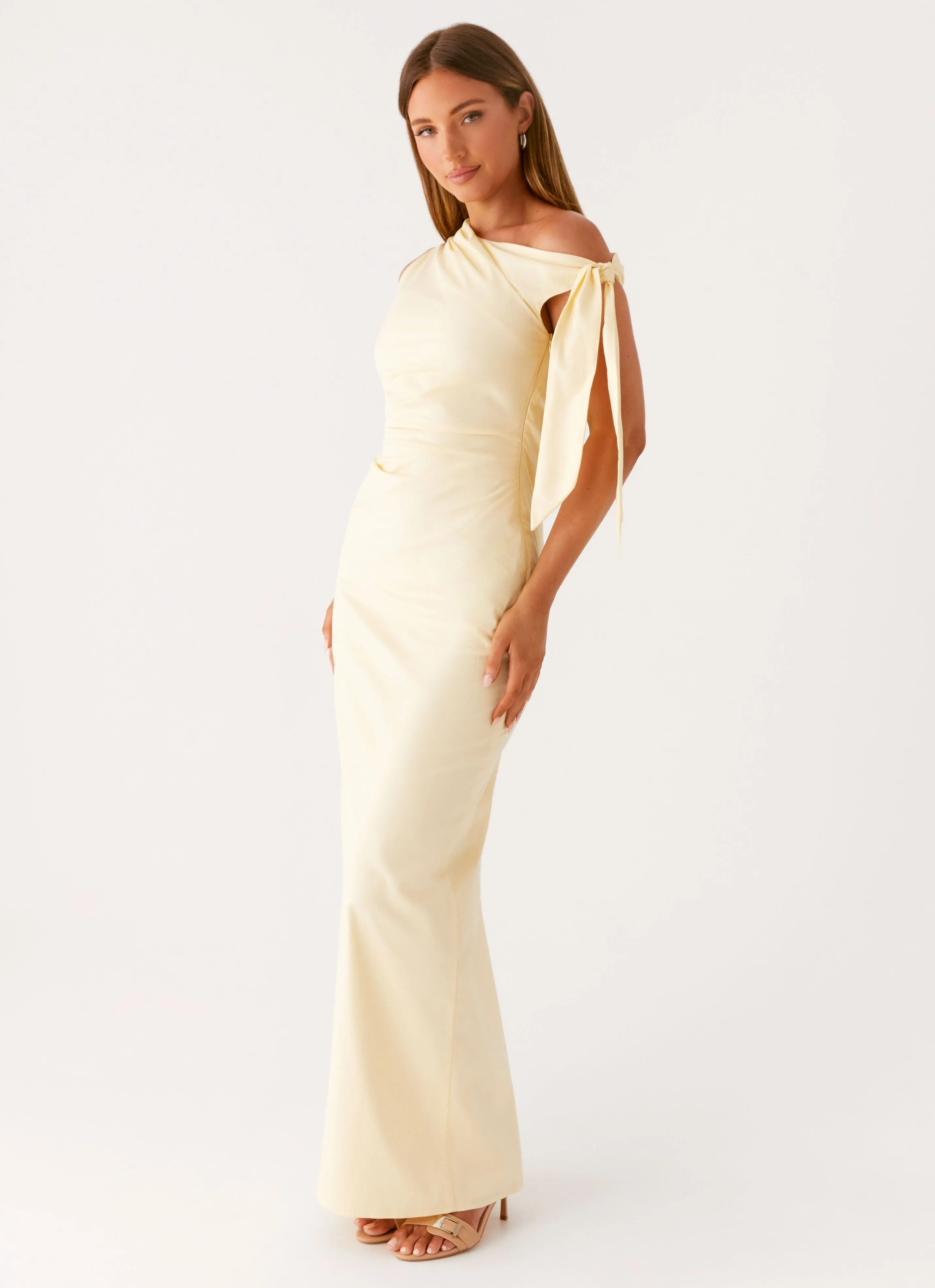 Marella Maxi Dress - Yellow sold by Peppermayo