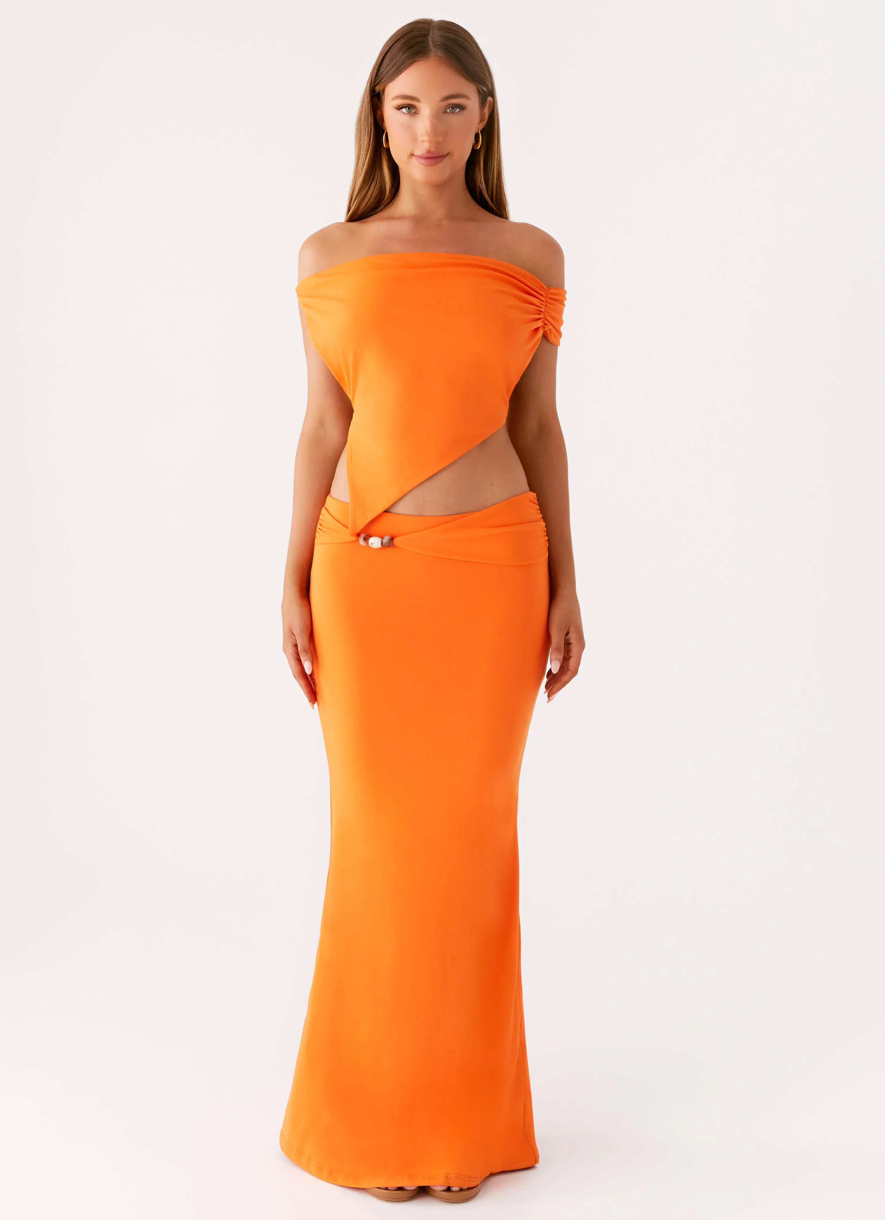 Kamara Off Shoulder Top - Orange sold by Peppermayo product image thumbnail 5