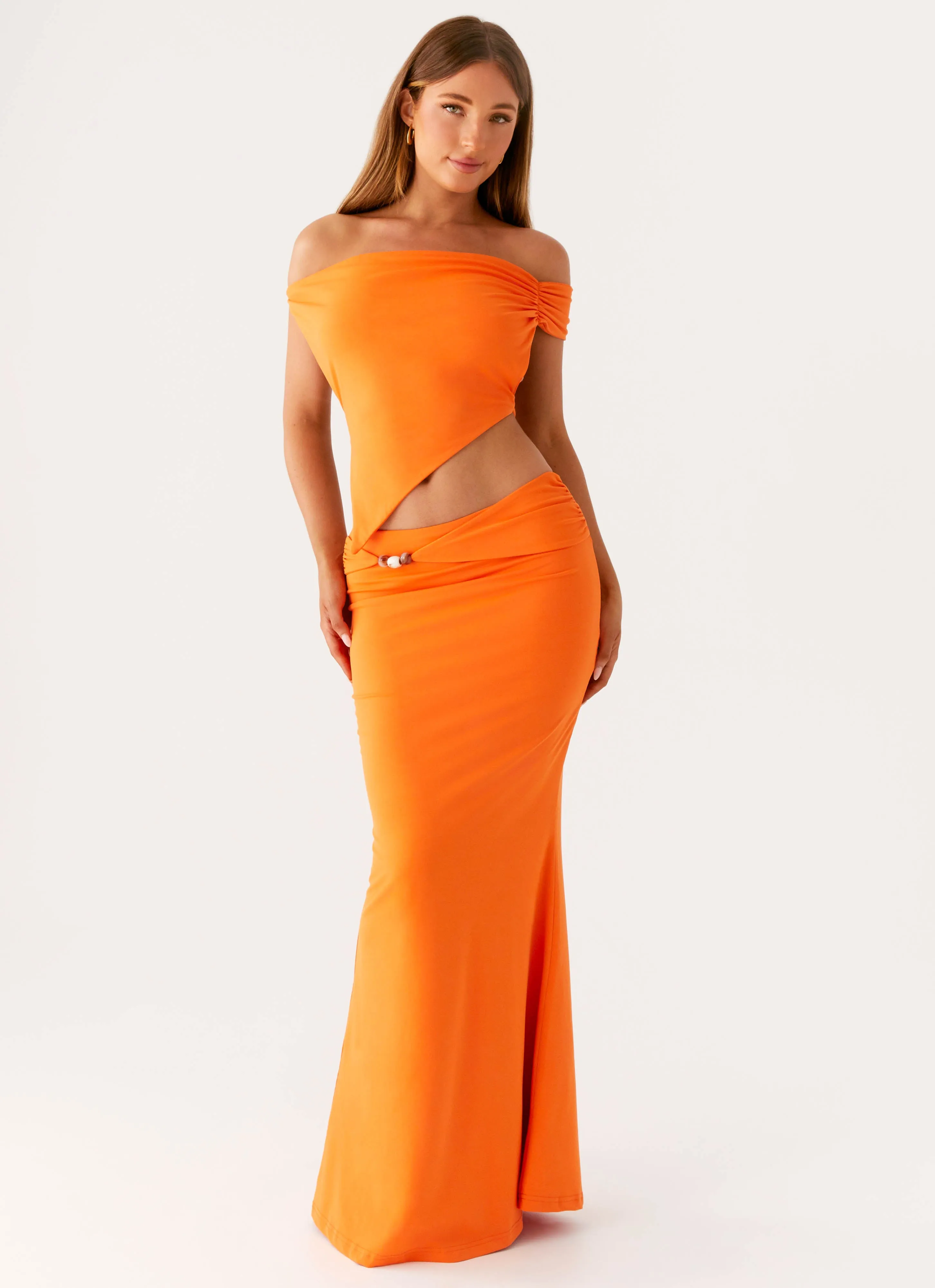 Kamara Off Shoulder Top - Orange sold by Peppermayo product image thumbnail 4