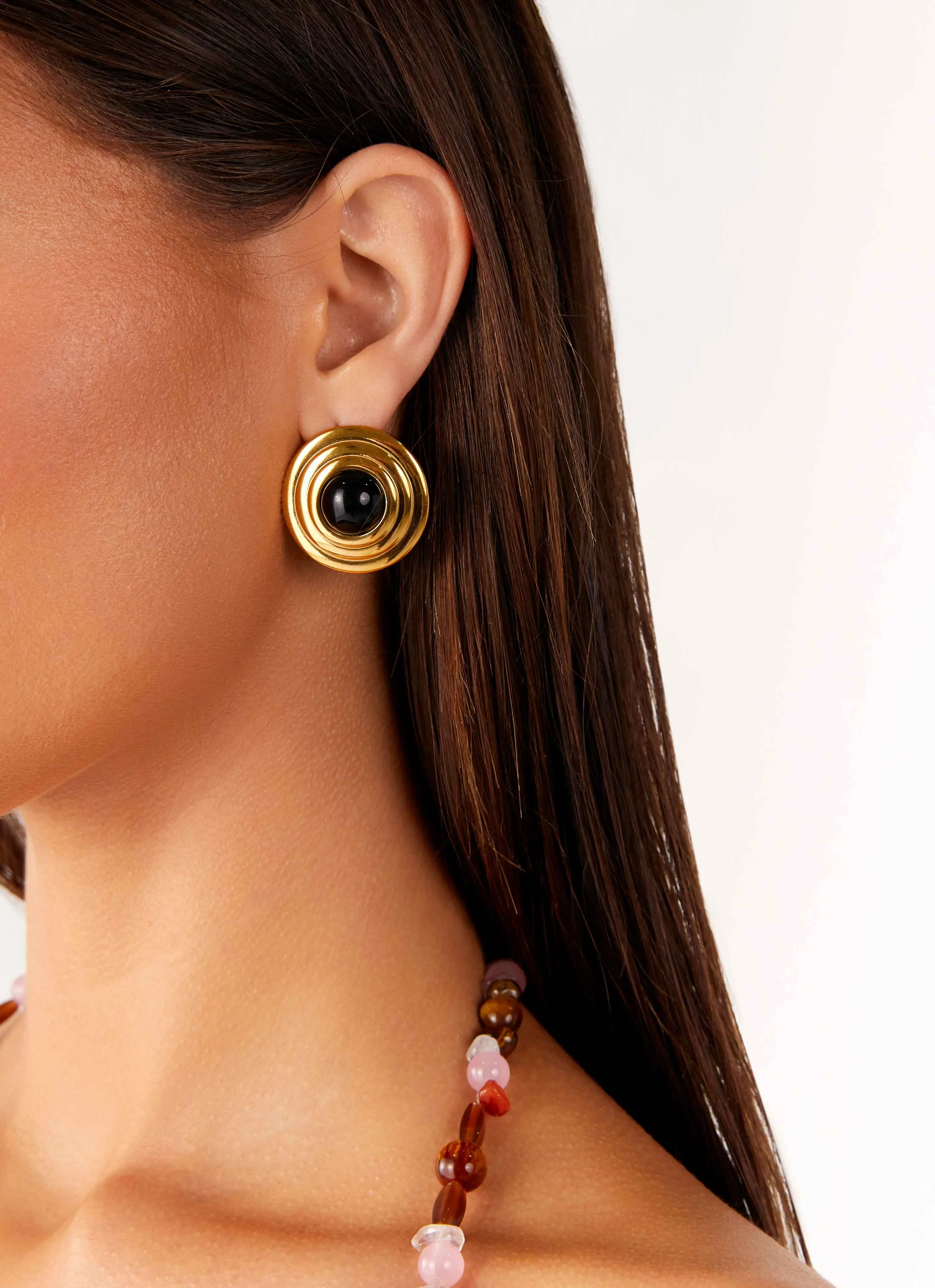 Kalia Earrings - Black sold by Peppermayo product image thumbnail 2