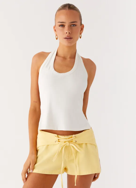 No Rush Top - White made by Peppermayo