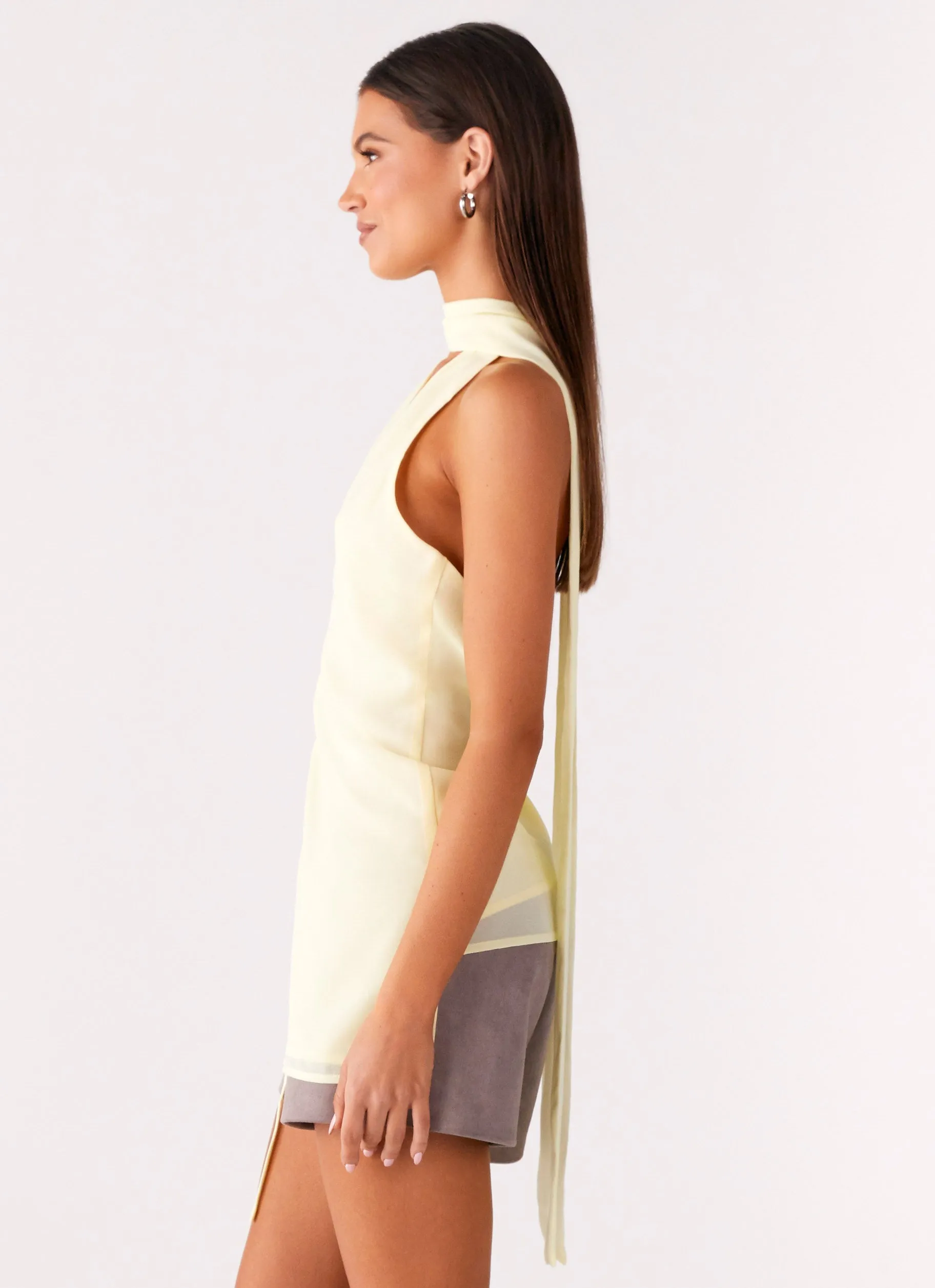 Solari Scarf Top - Yellow sold by Peppermayo product image thumbnail 2