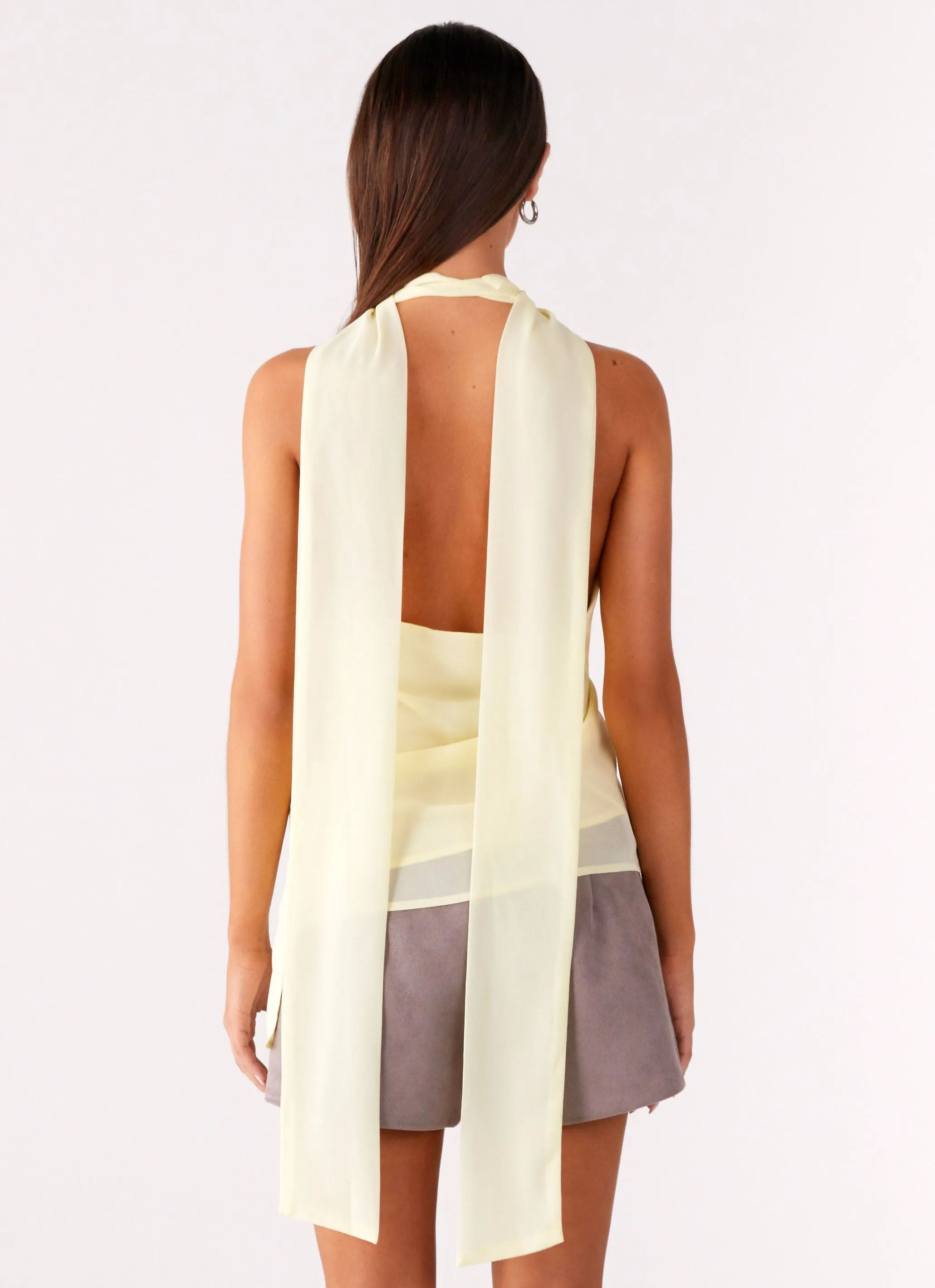 Solari Scarf Top - Yellow sold by Peppermayo product image thumbnail 3