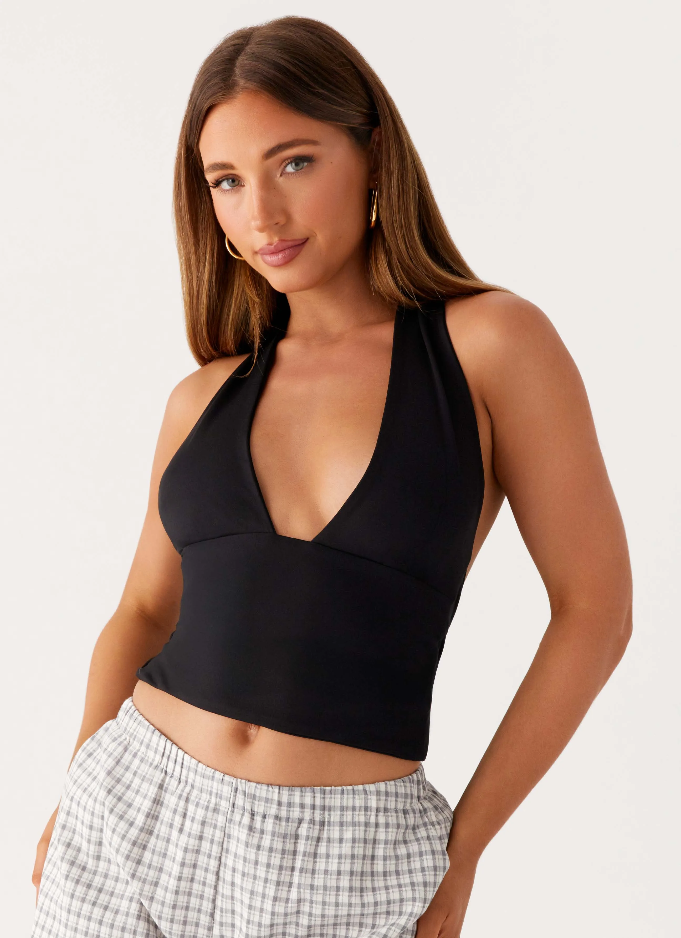 Fade Out Hardwear Halter Top - Black sold by Peppermayo product image thumbnail 5
