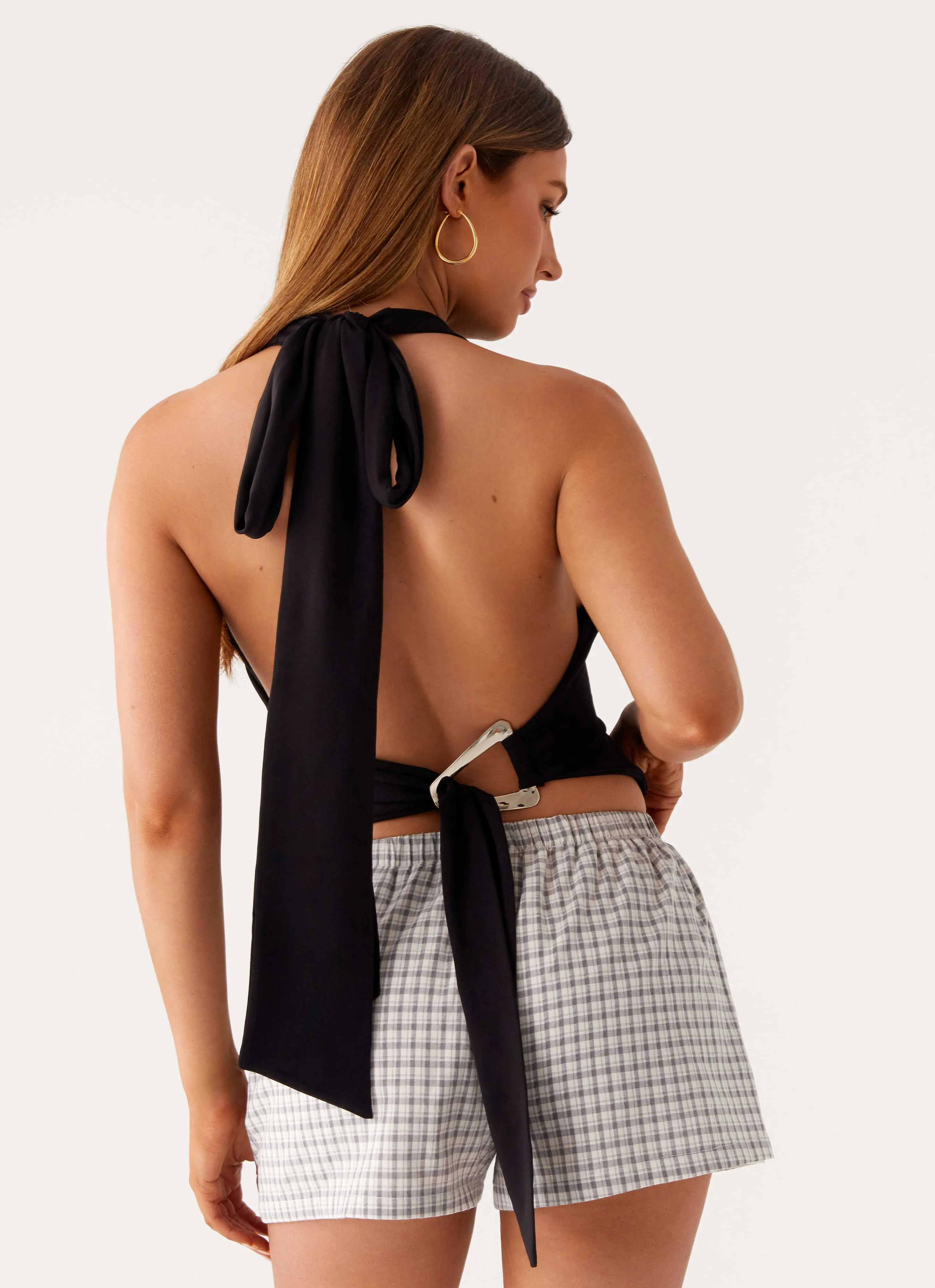 Fade Out Hardwear Halter Top - Black sold by Peppermayo product image thumbnail 3
