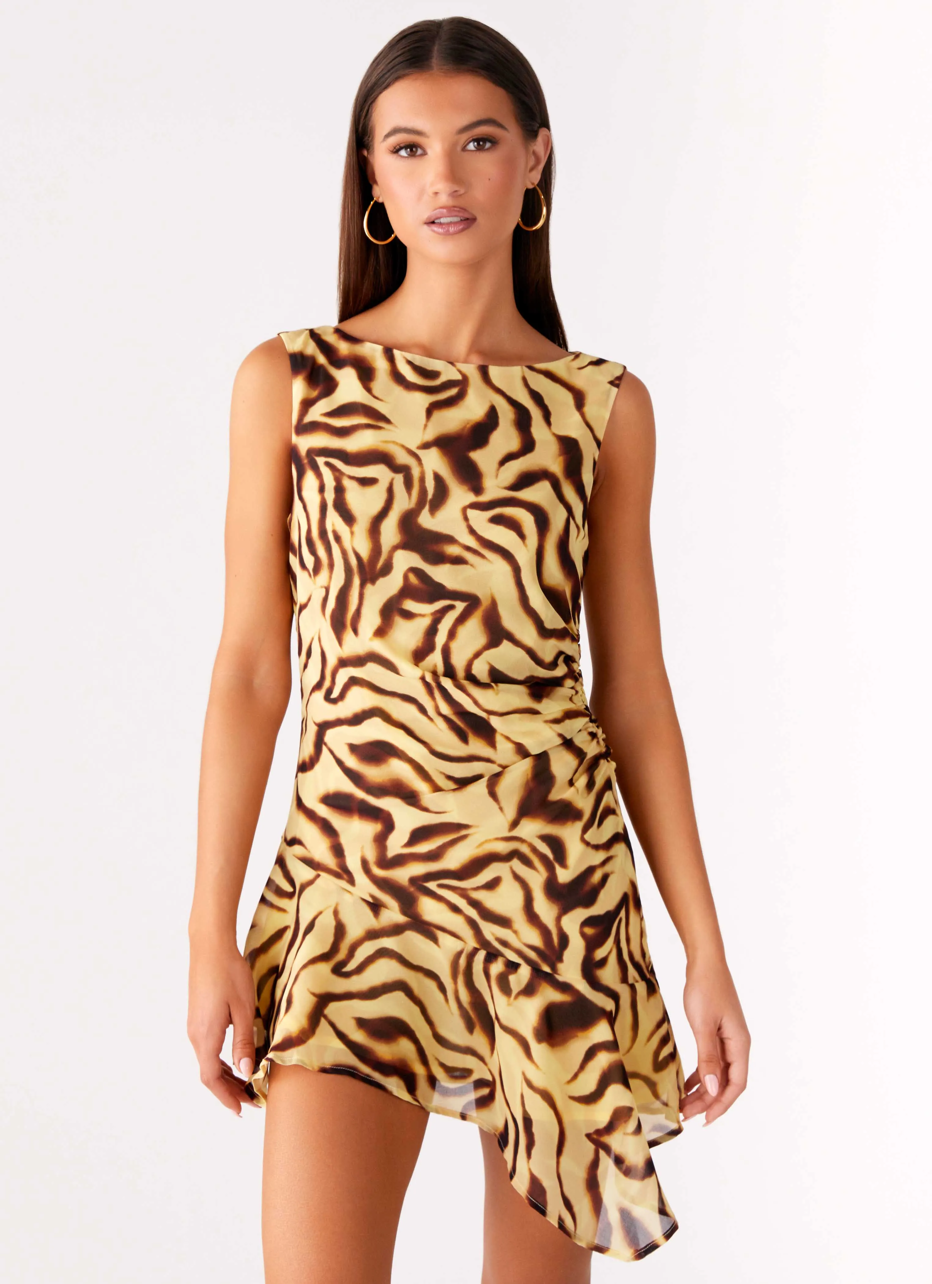 Maris Asymmetrical Mini Dress - Laguna Print sold by Peppermayo product image thumbnail 5