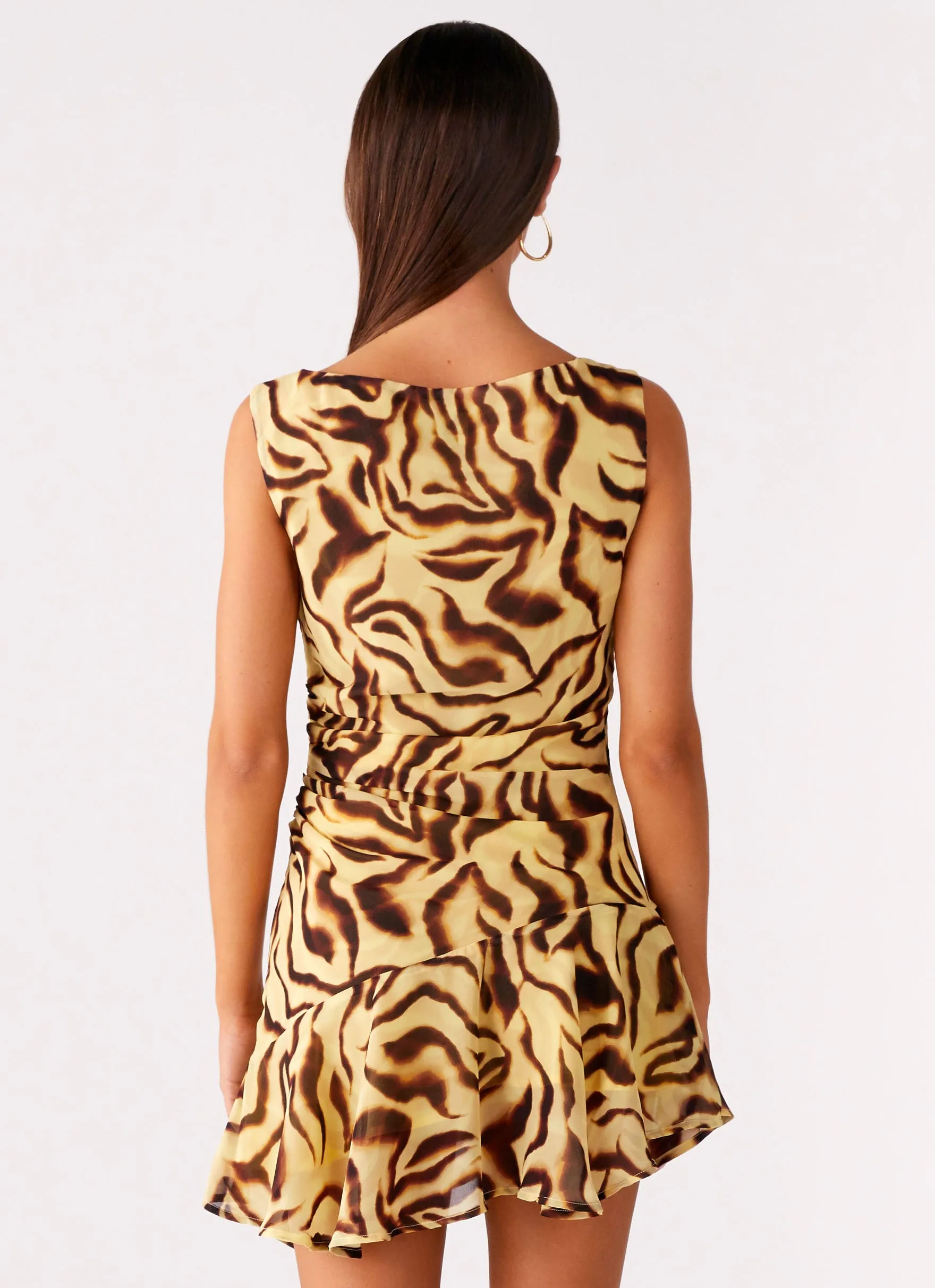 Maris Asymmetrical Mini Dress - Laguna Print sold by Peppermayo product image thumbnail 3