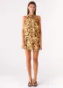 Zulla Backless Mini Dress - Laguna Print sold by Peppermayo