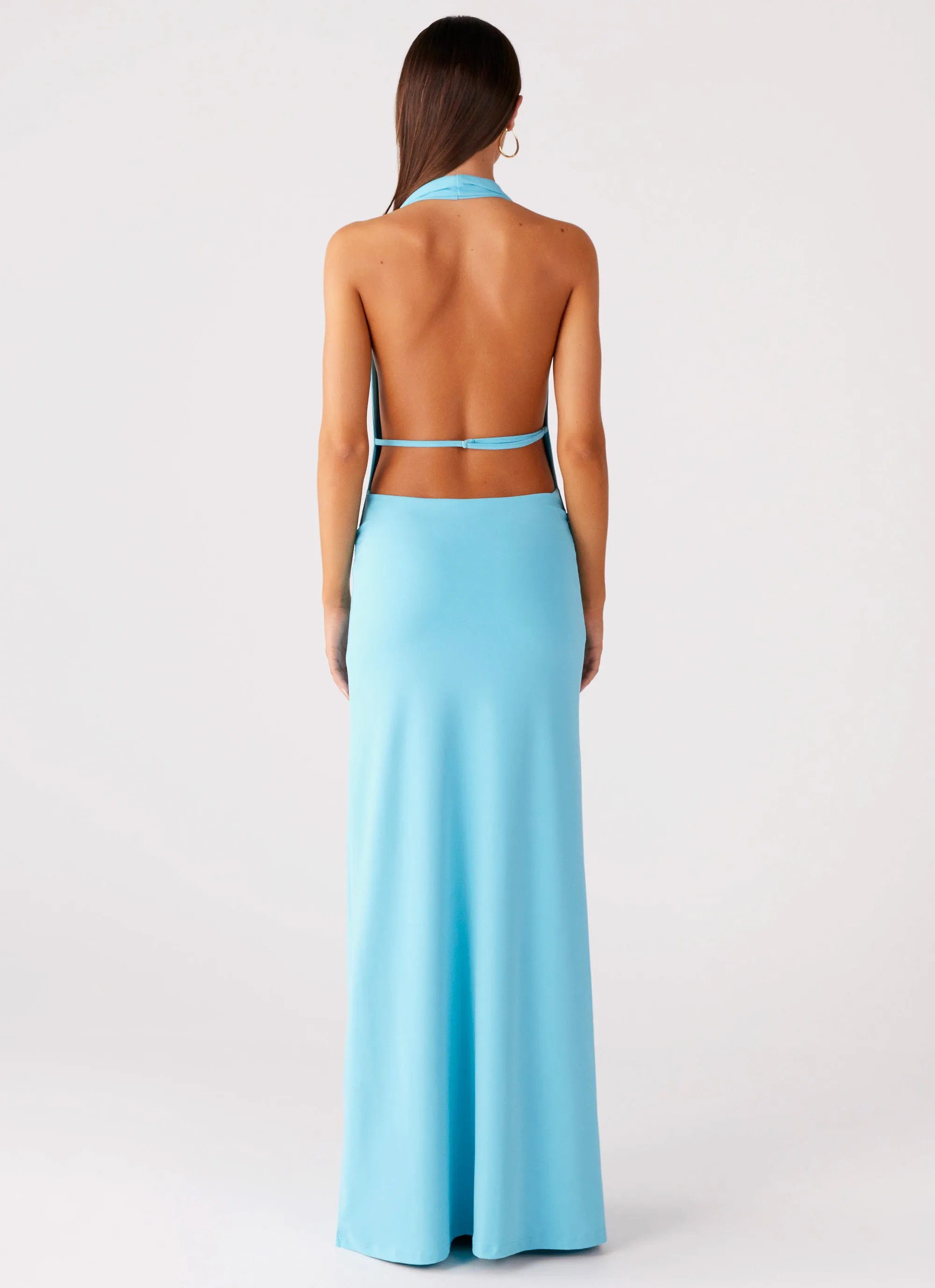 Driftwood Cowl Maxi Dress - Turquoise sold by Peppermayo product image thumbnail 3