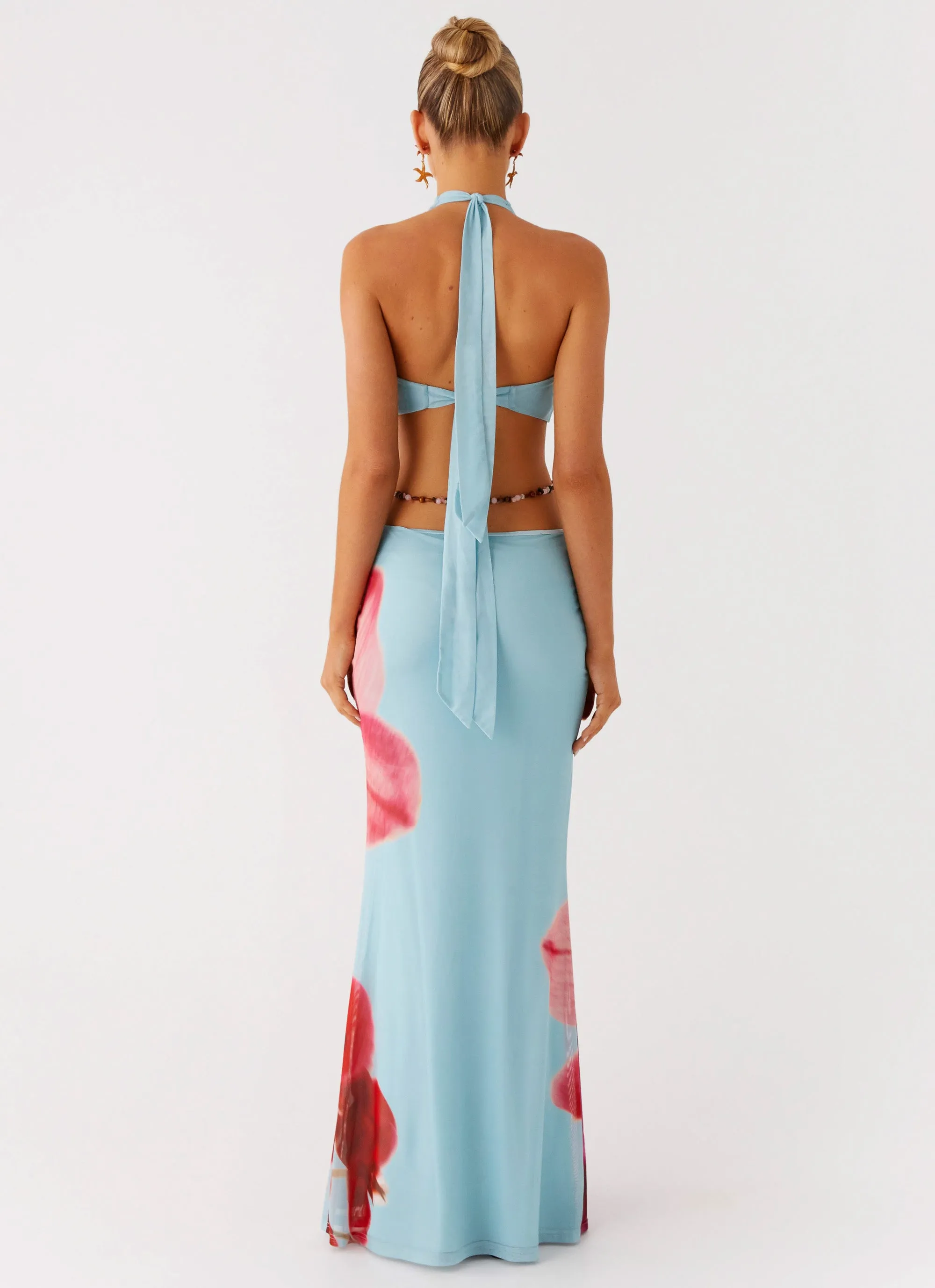 Time To Dance Maxi Dress - Turquoise Bloom sold by Peppermayo product image thumbnail 3