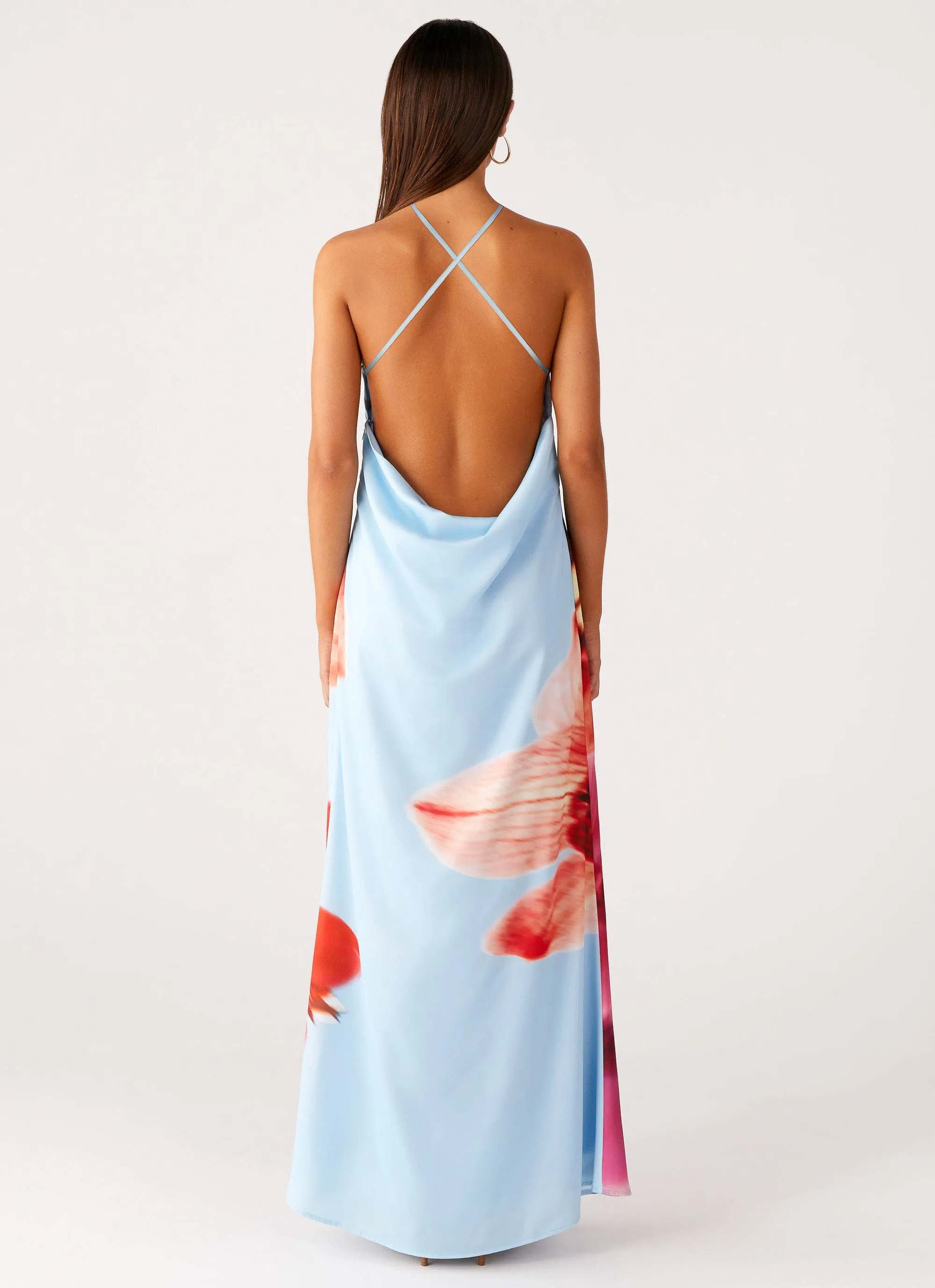 Chloe Maxi Dress - Turquoise Bloom sold by Peppermayo product image thumbnail 3
