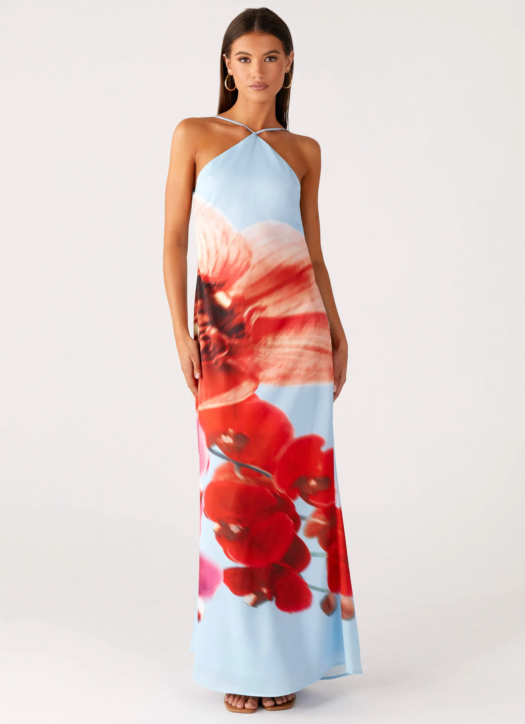 Chloe Maxi Dress - Turquoise Bloom sold by Peppermayo product image thumbnail 4