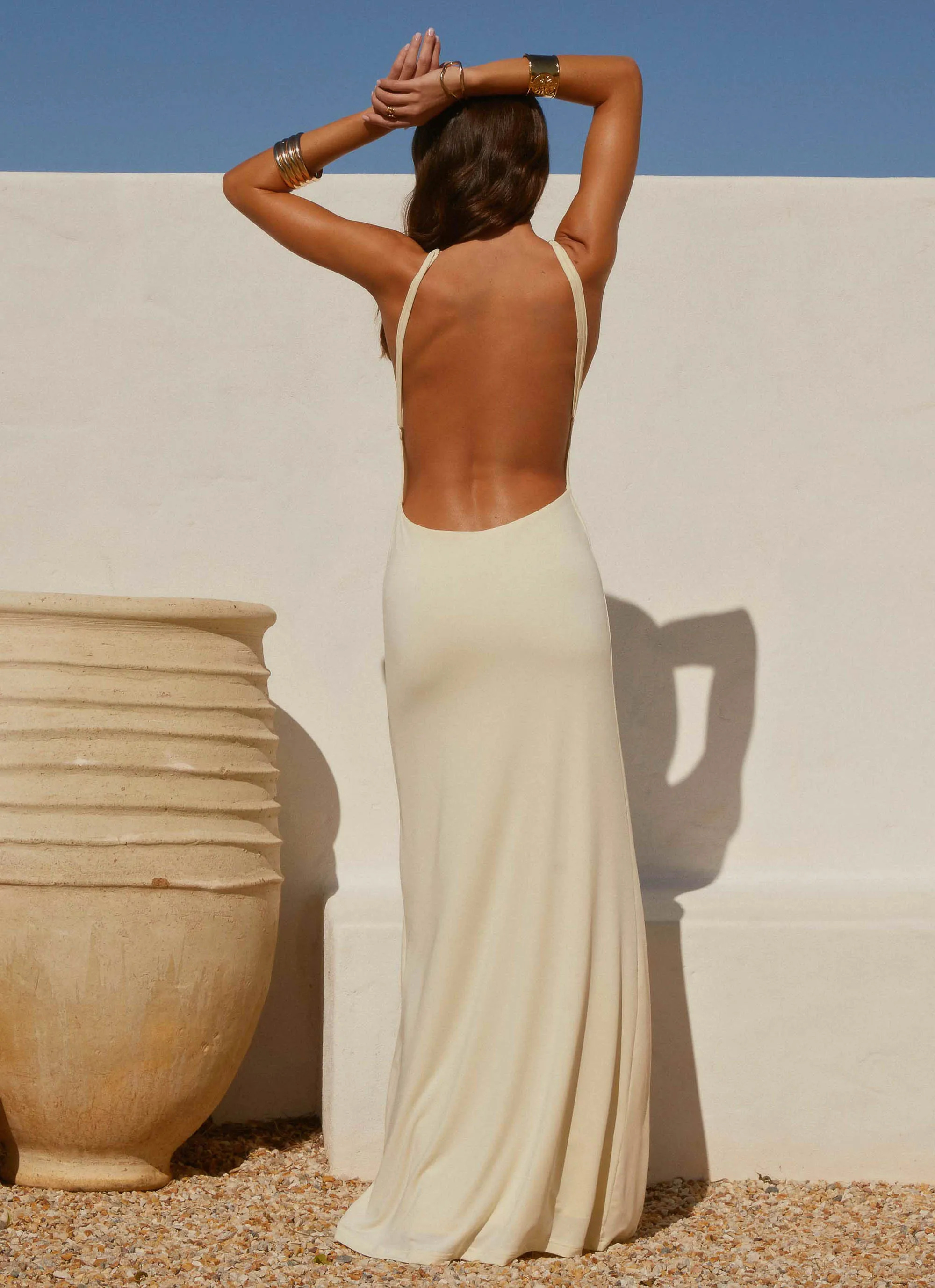 Mistlight Cowl Maxi Dress - Yellow sold by Peppermayo product image thumbnail 2