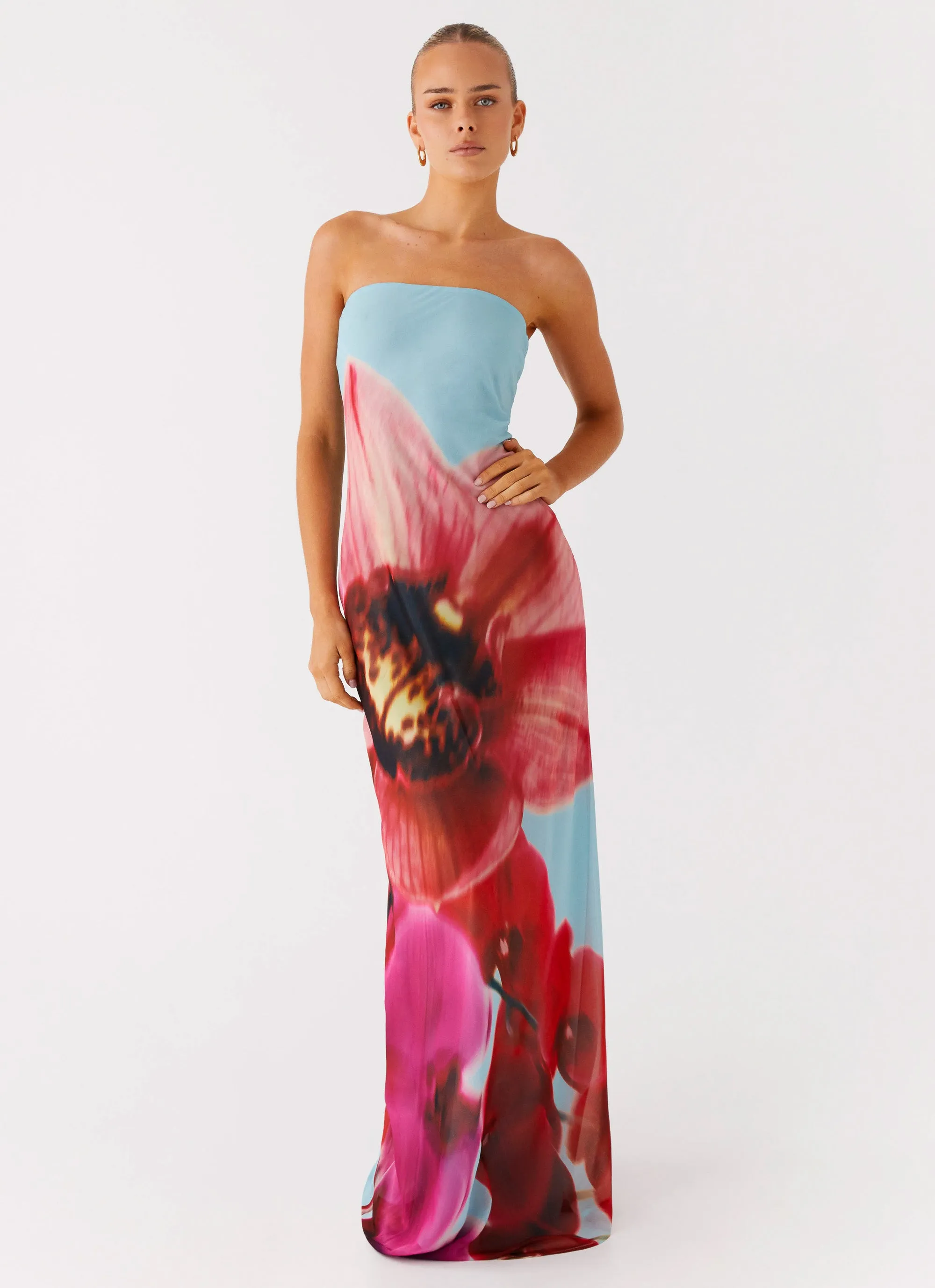 Amelle Maxi Dress - Turquoise Bloom sold by Peppermayo product image thumbnail 4