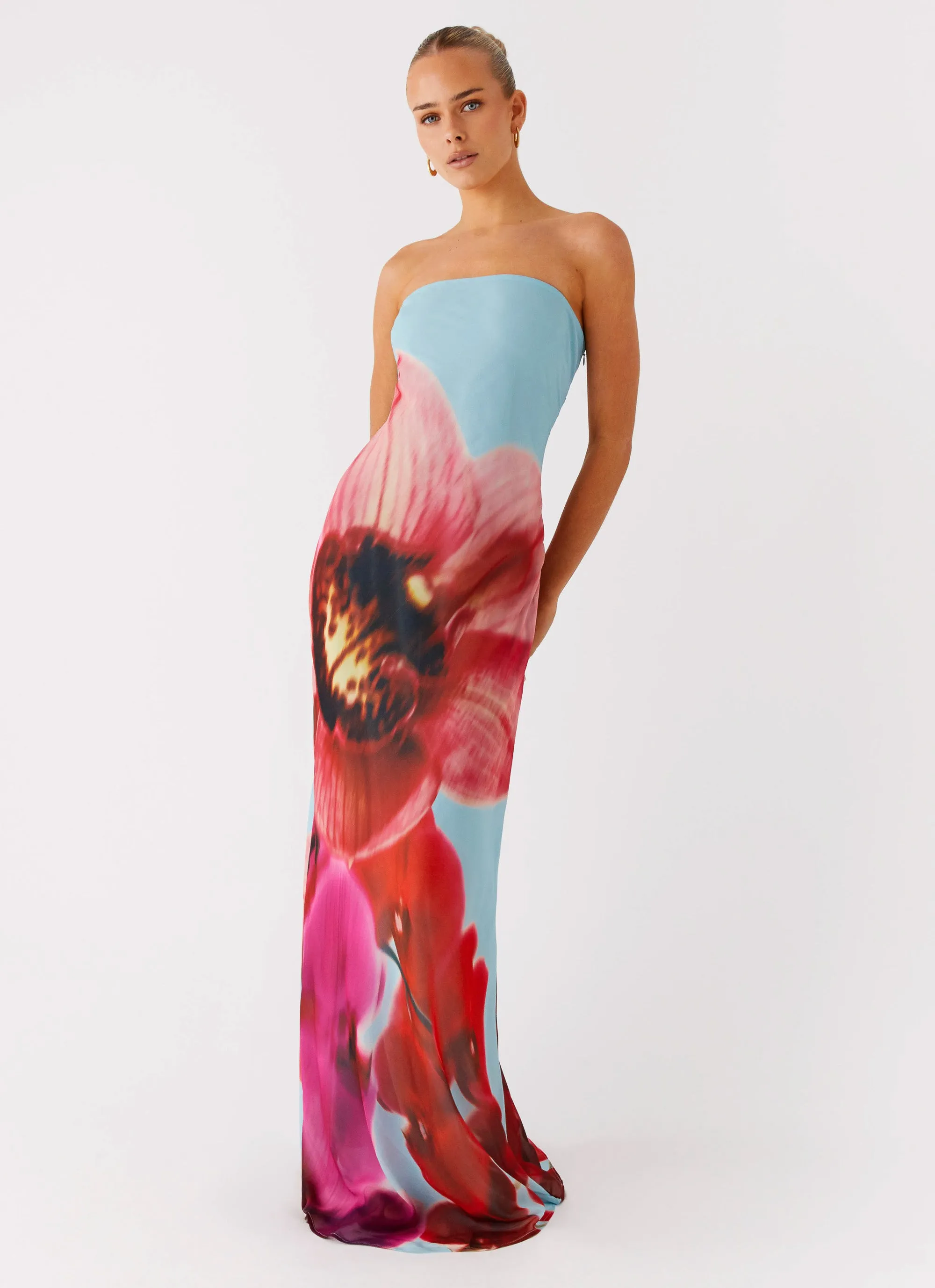 Amelle Maxi Dress - Turquoise Bloom sold by Peppermayo product image thumbnail 5