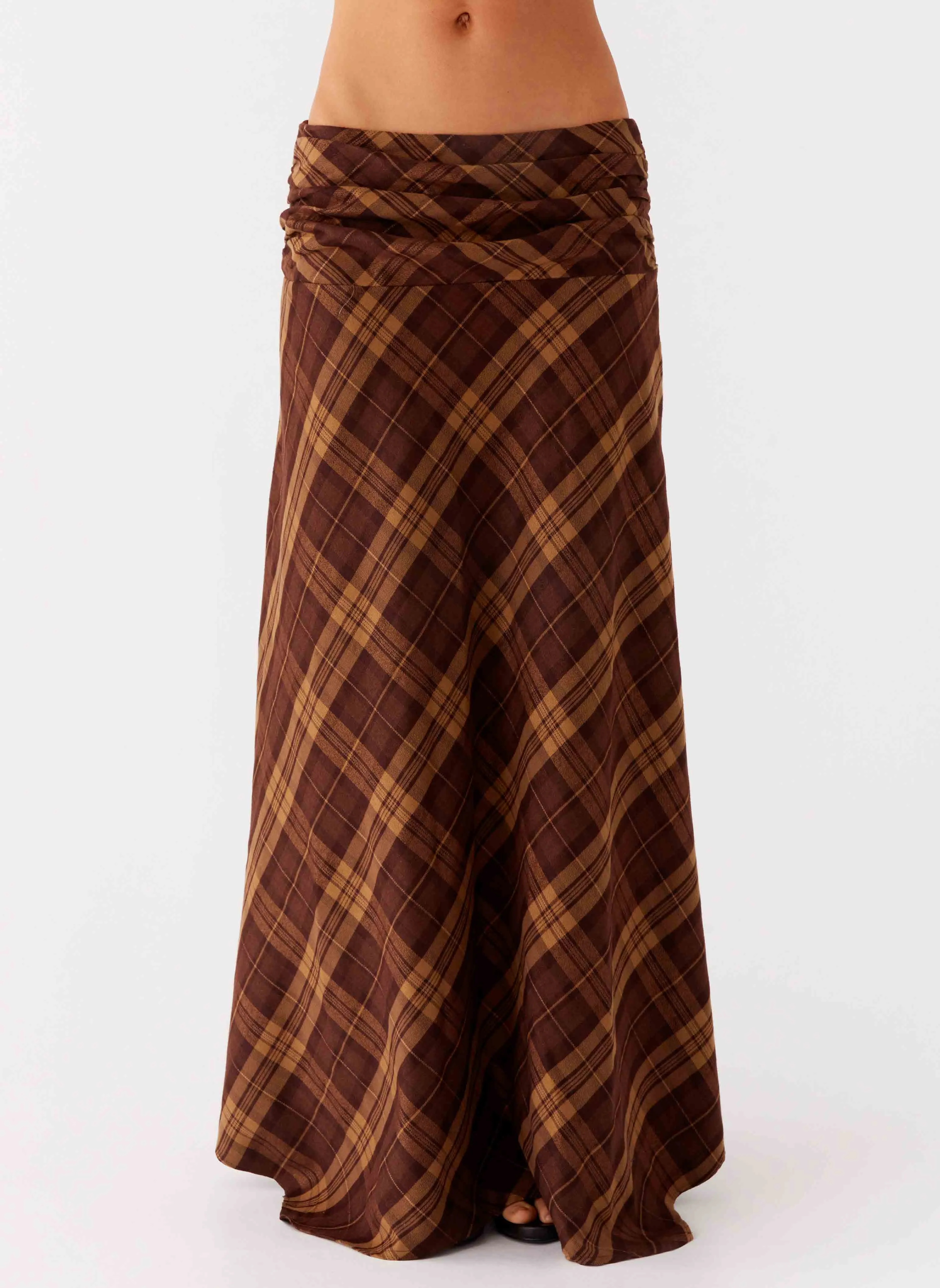Karolina Maxi Skirt - Plaid sold by Peppermayo product image thumbnail 4