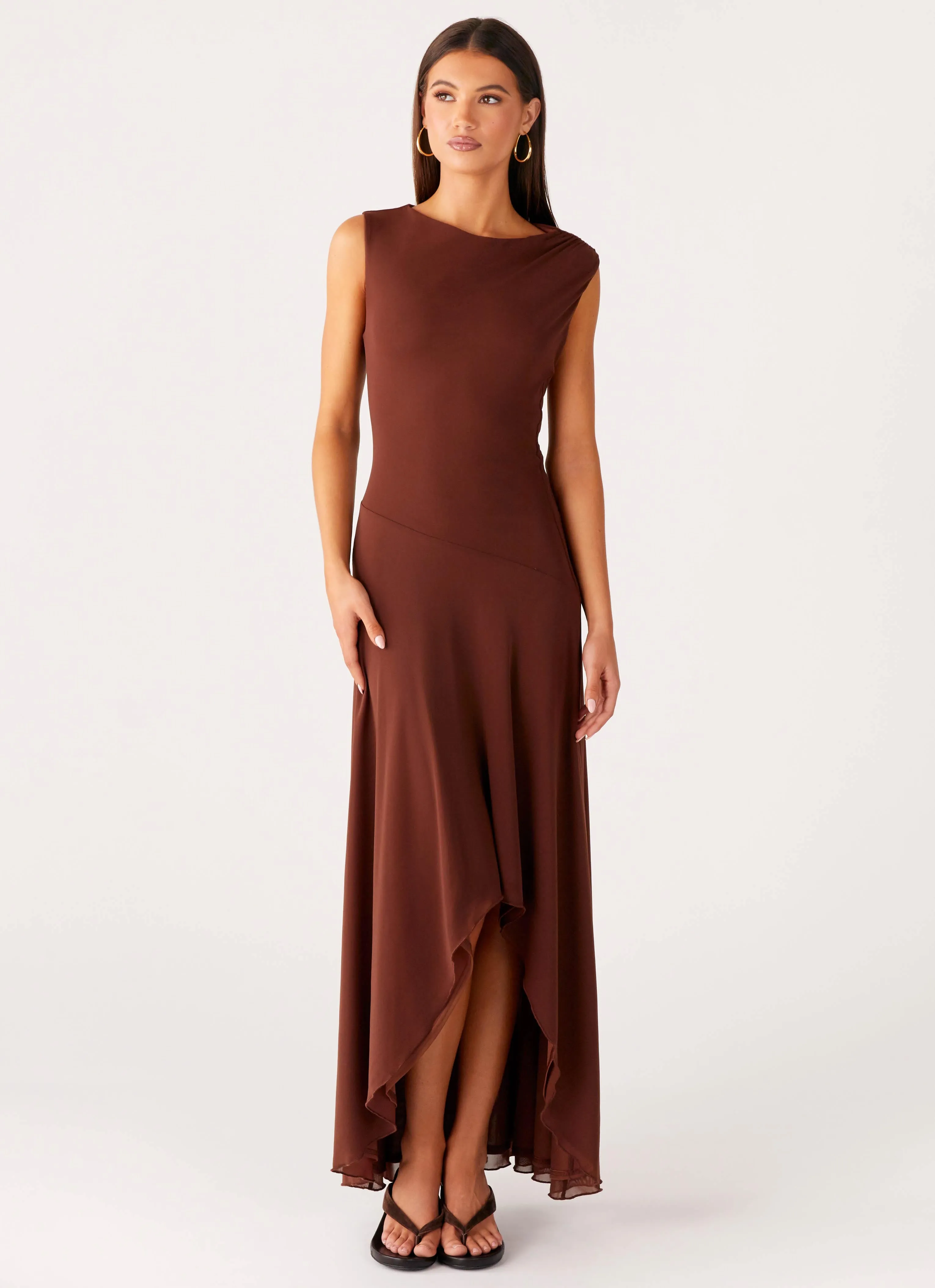 Danika Maxi Dress - Chocolate sold by Peppermayo product image thumbnail 5