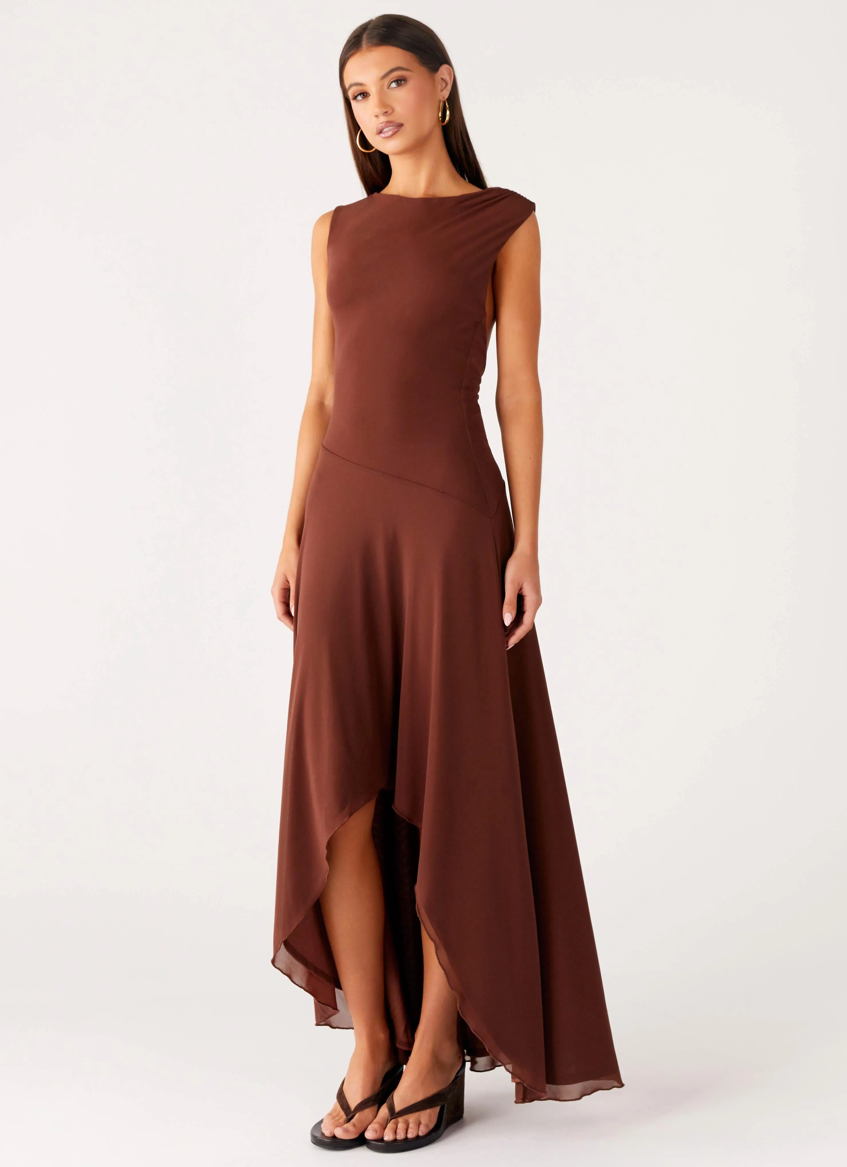 Danika Maxi Dress - Chocolate sold by Peppermayo product image thumbnail 4