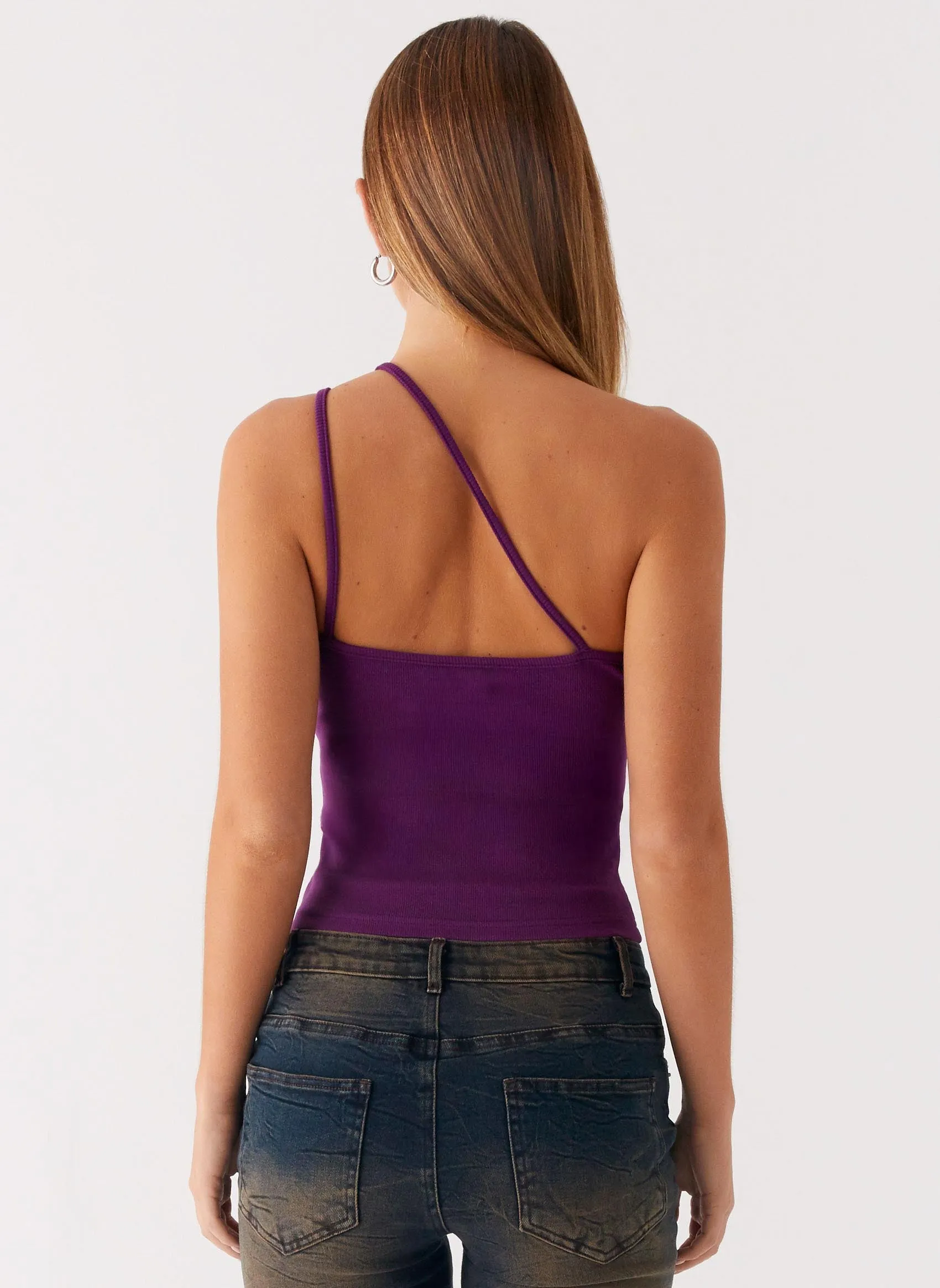 Optix Button Front Top - Plum sold by Peppermayo product image thumbnail 4