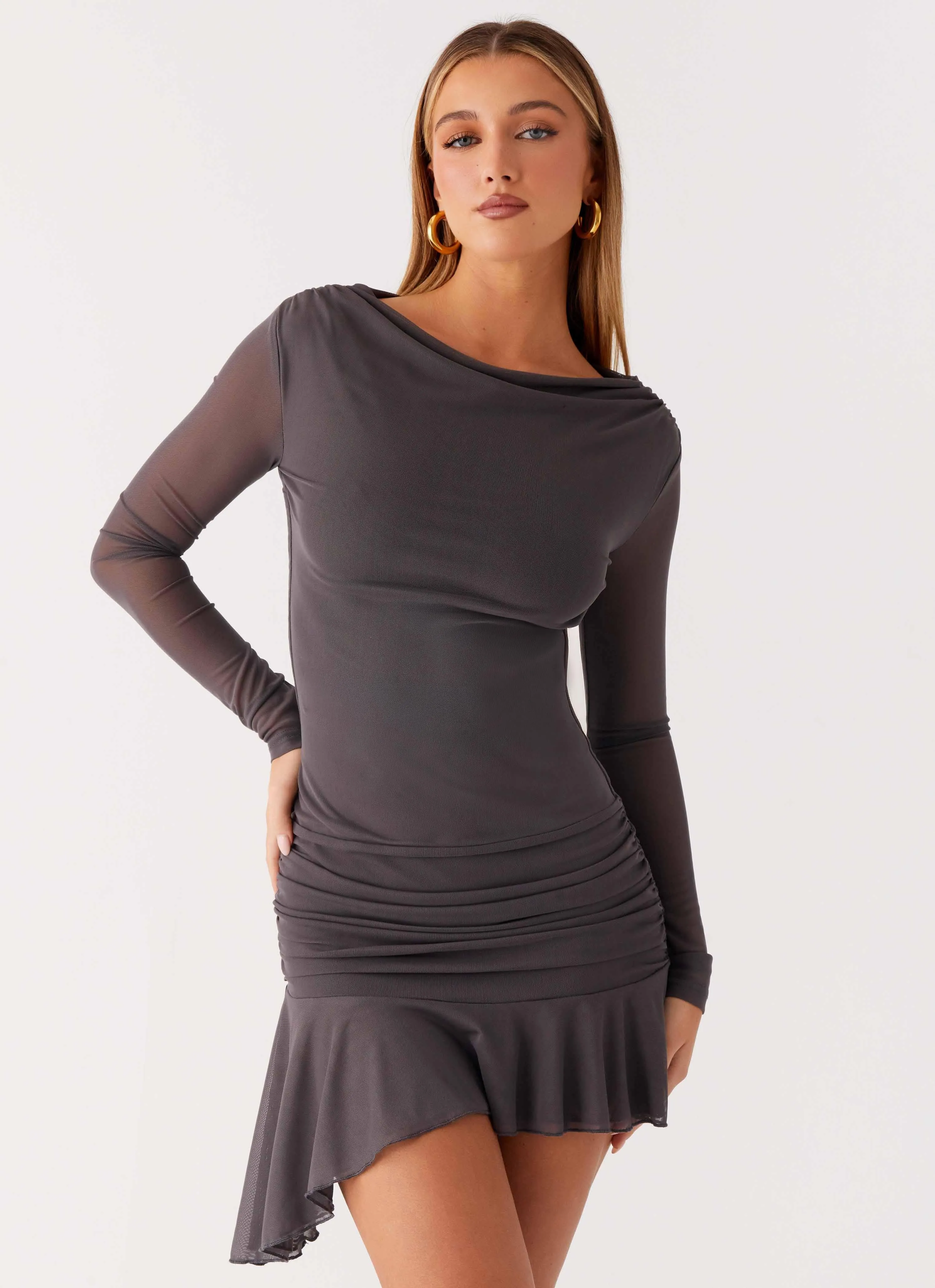 Juliana Mini Dress - Black sold by Peppermayo